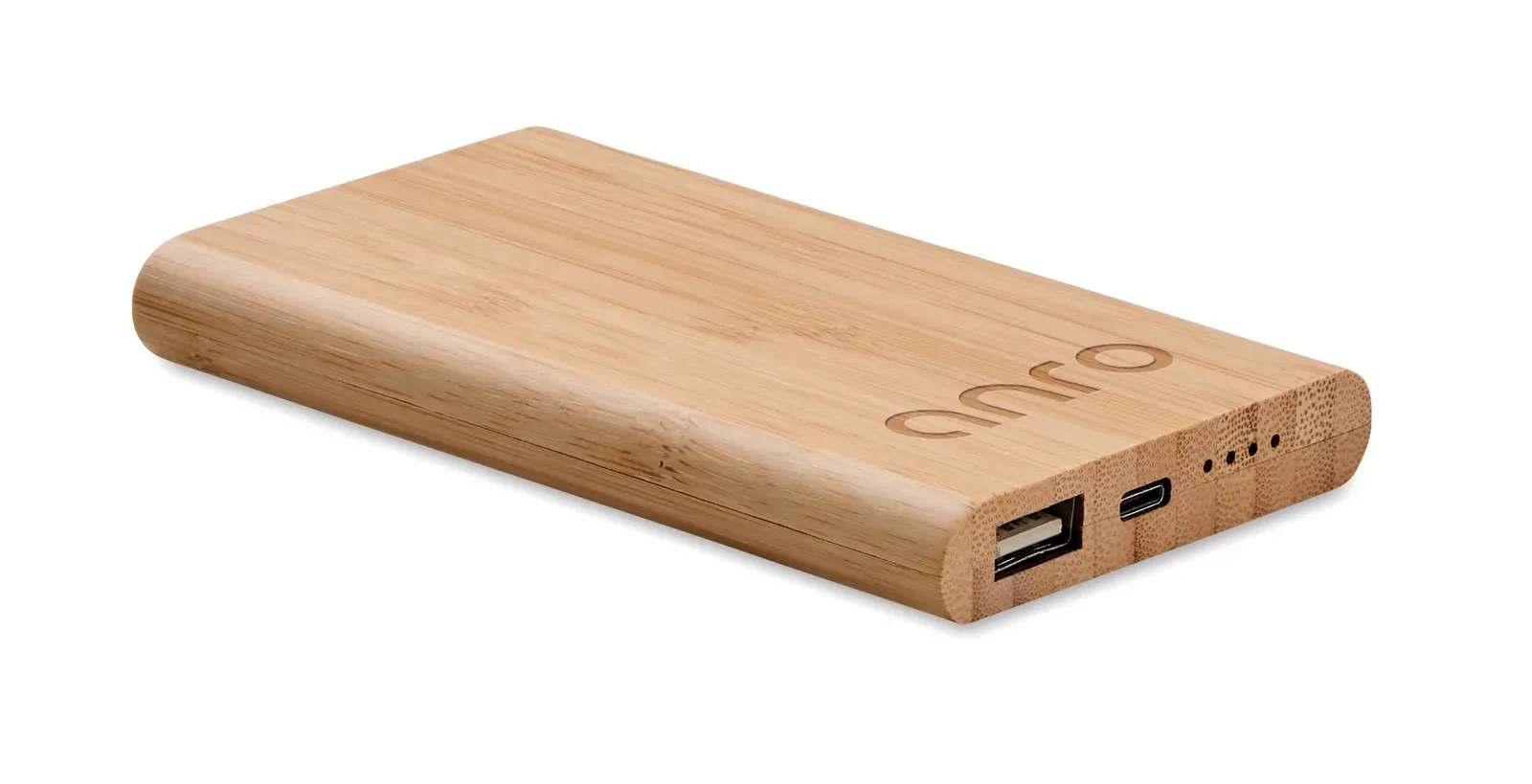 Arenapower C 4000mAh Power Bank – Bamboo Casing, Type-C — Wood
