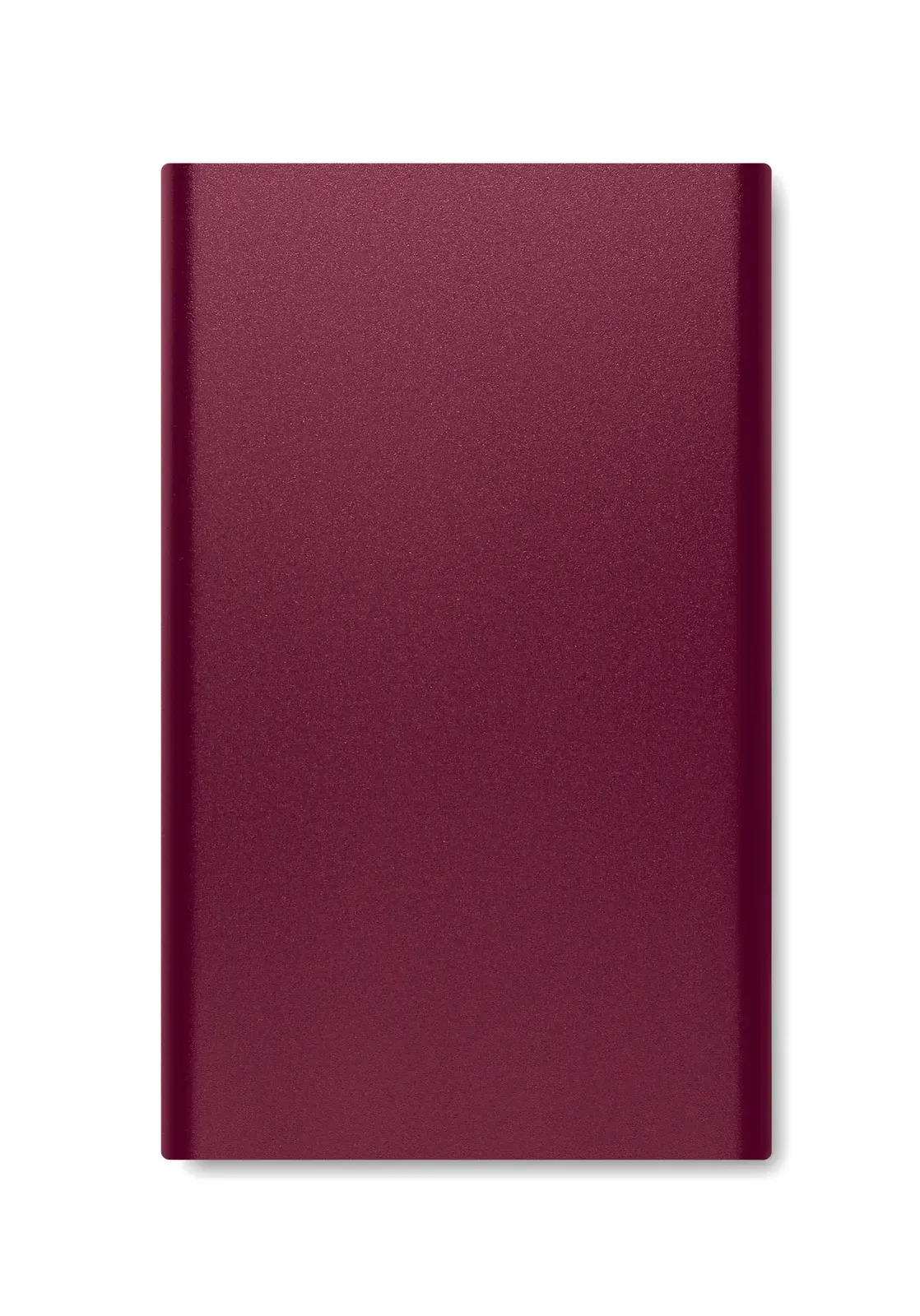 Powerflat C 4000mAh Power Bank – Recycled Aluminium, Type-C — Burgundy