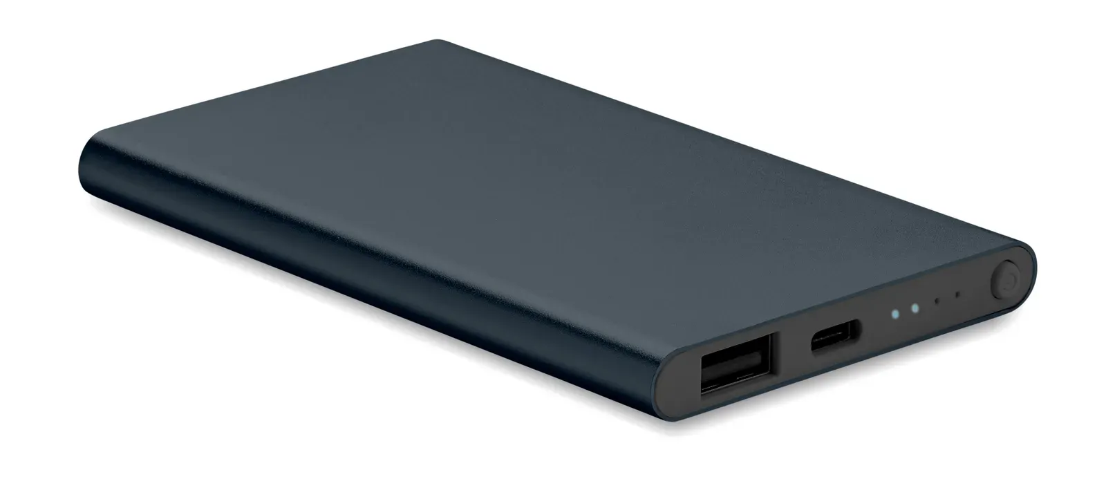 Powerflat C 4000mAh Power Bank – Recycled Aluminium, Type-C — French Navy