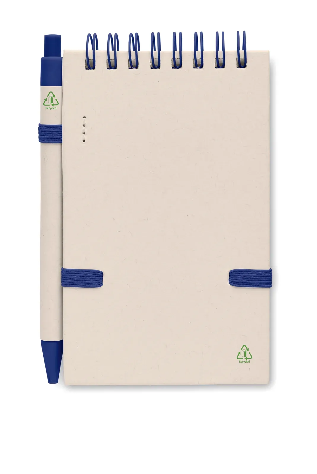 Mito Set A6 Recycled Milk Carton Notebook & Pen – 70-Sheet Lined Refill — Blue