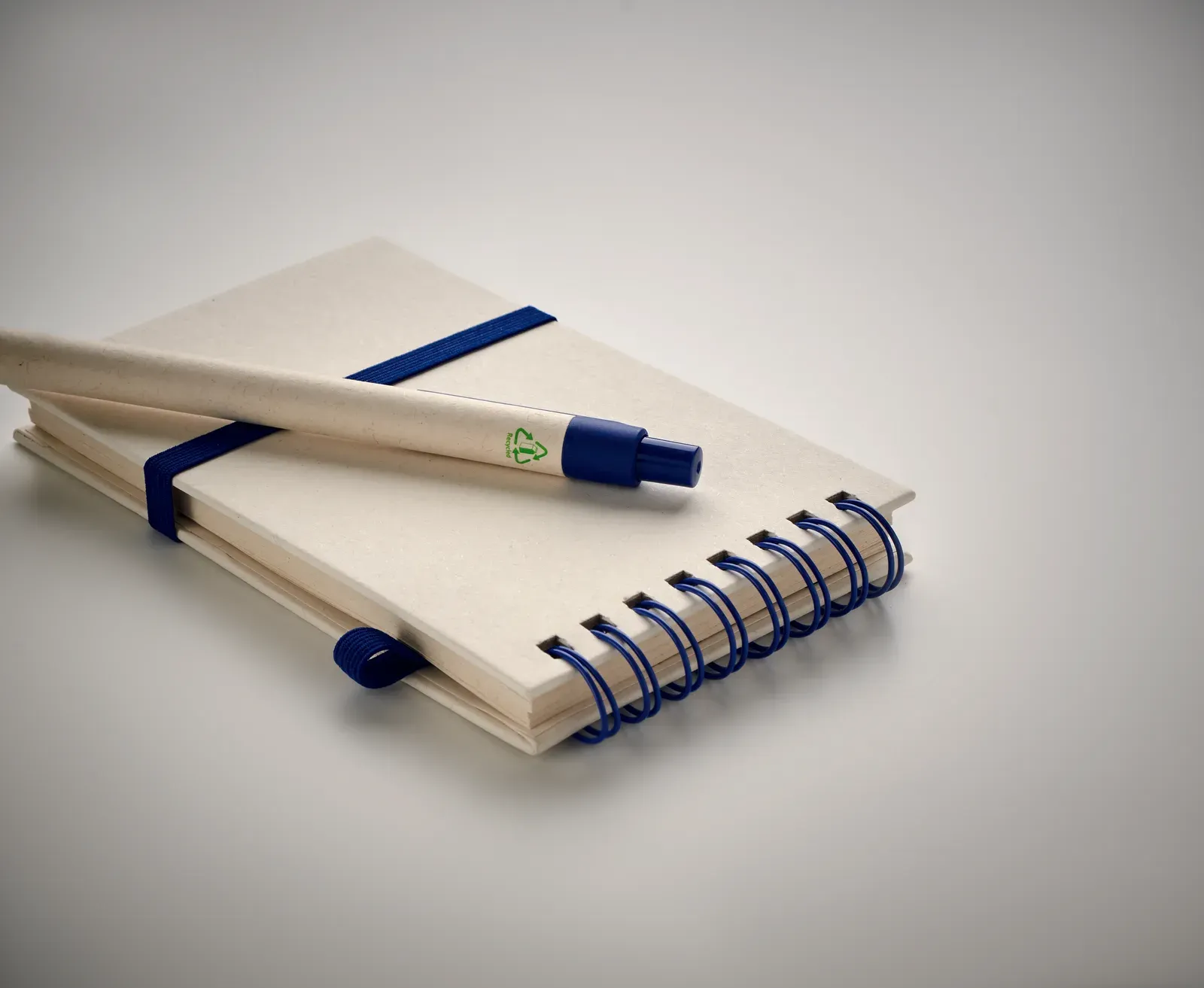 Mito Set A6 Recycled Milk Carton Notebook & Pen – 70-Sheet Lined Refill — Blue