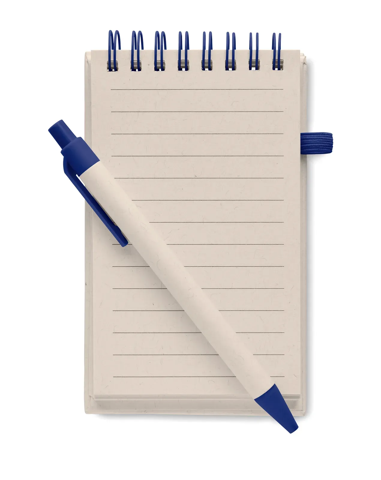 Mito Set A6 Recycled Milk Carton Notebook & Pen – 70-Sheet Lined Refill — Blue