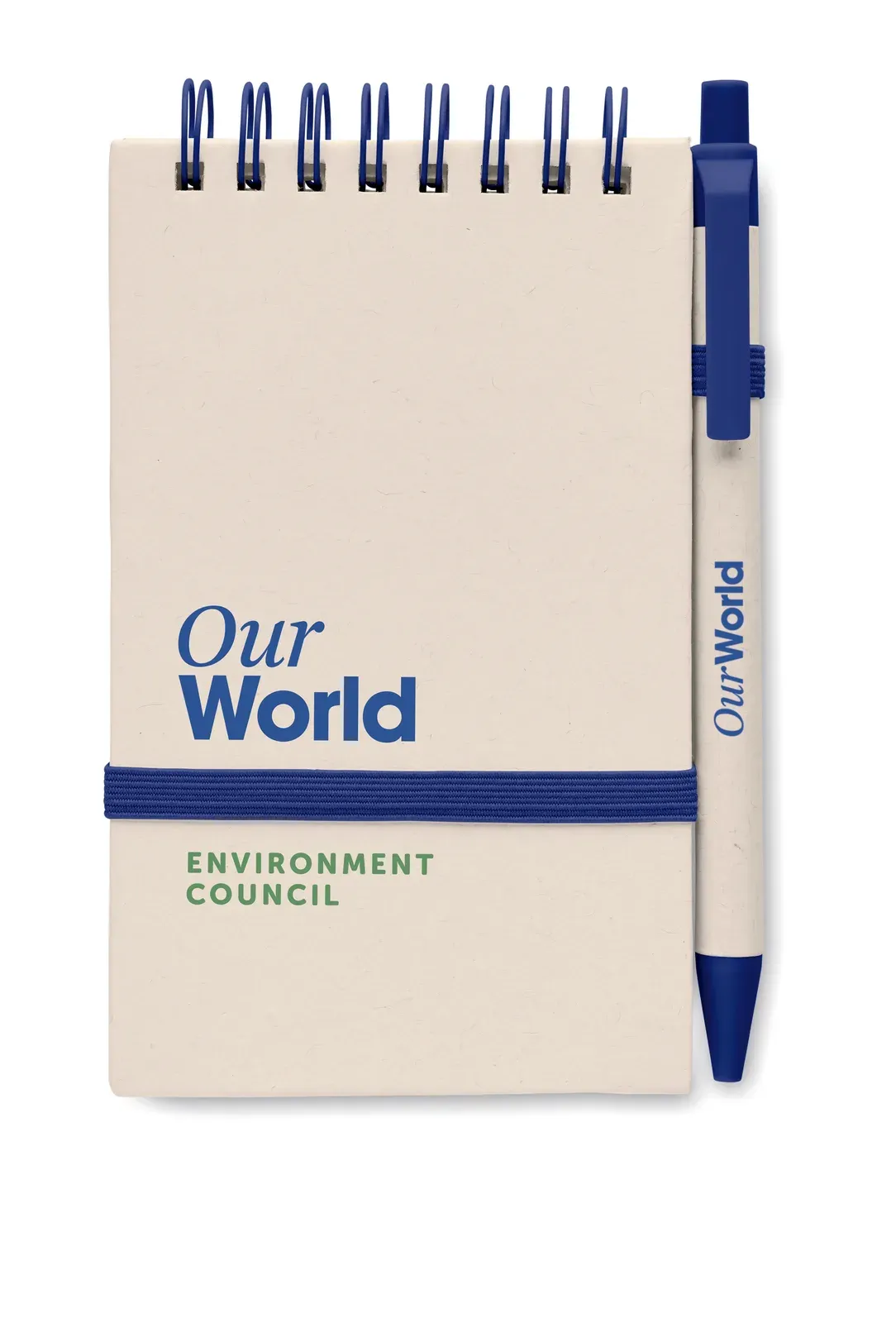 Mito Set A6 Recycled Milk Carton Notebook & Pen – 70-Sheet Lined Refill — Blue