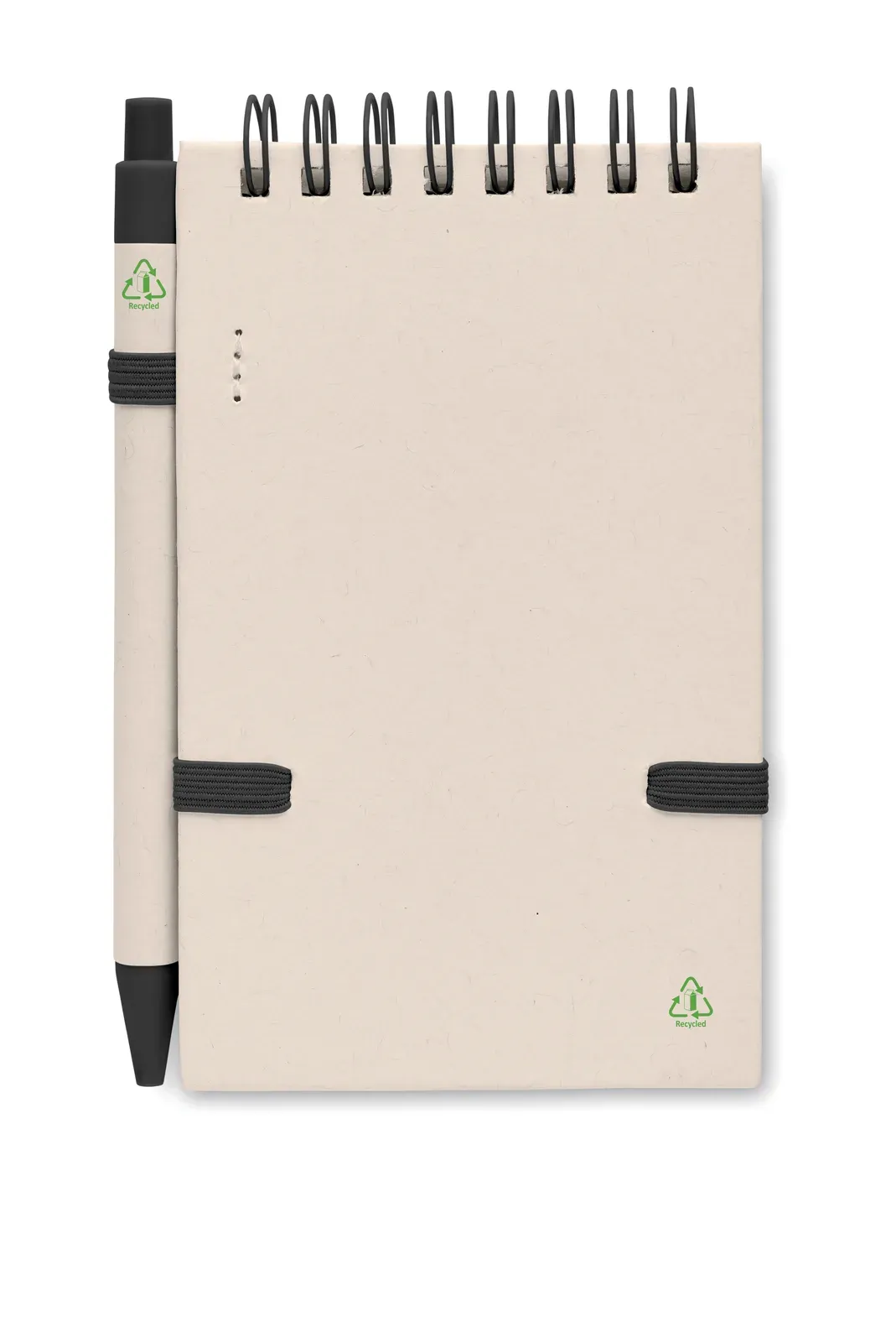 Mito Set A6 Recycled Milk Carton Notebook & Pen – 70-Sheet Lined Refill — Black