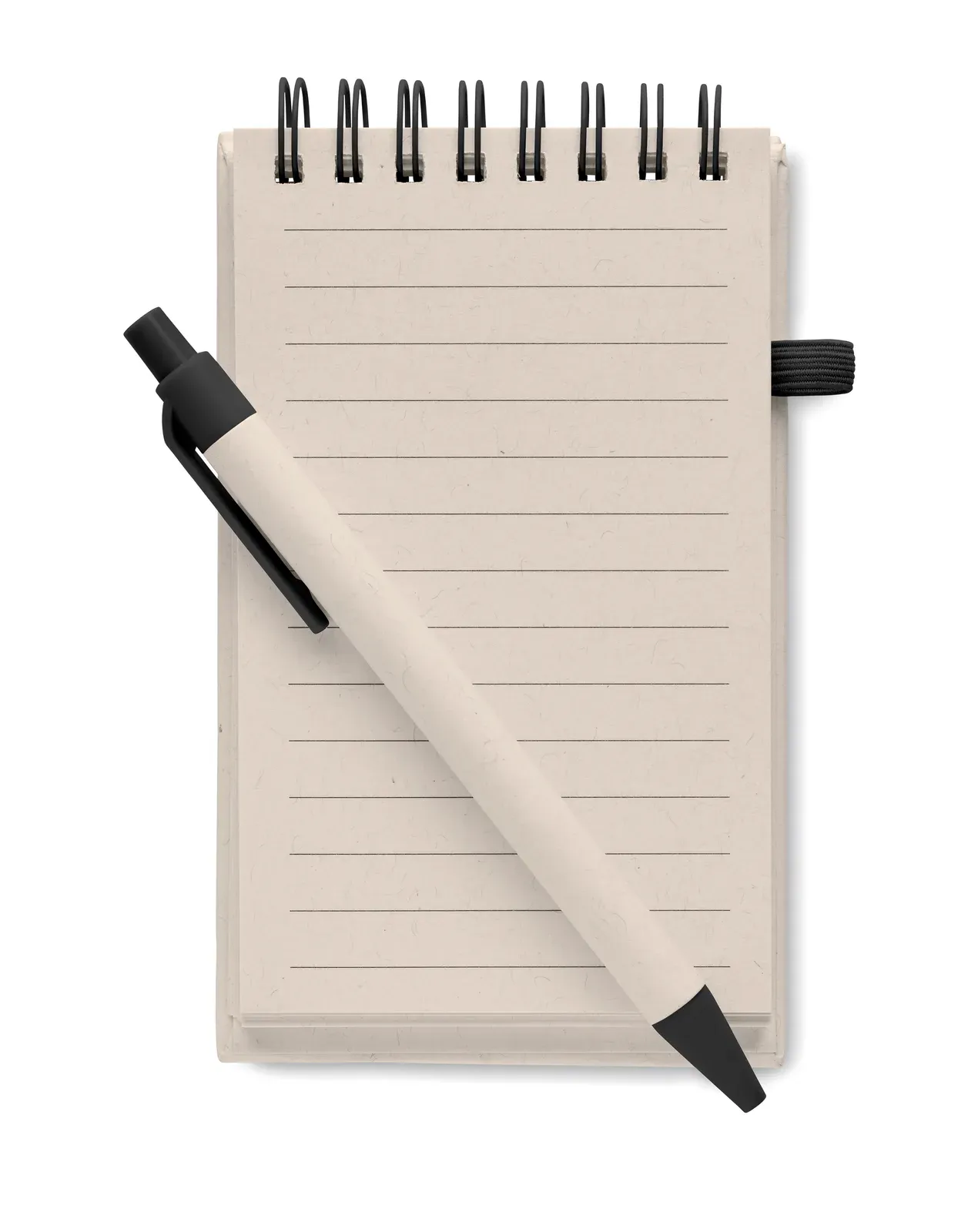 Mito Set A6 Recycled Milk Carton Notebook & Pen – 70-Sheet Lined Refill — Black