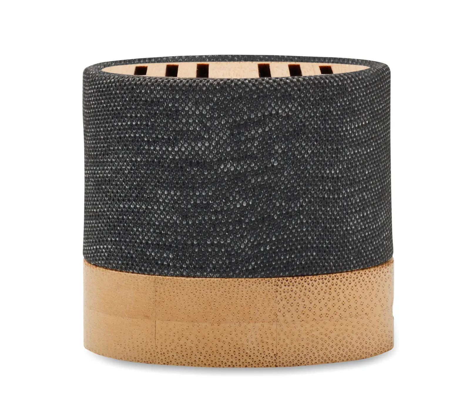 Bool 5.0 Wireless Speaker – RPET Casing with Bamboo Detail — Black