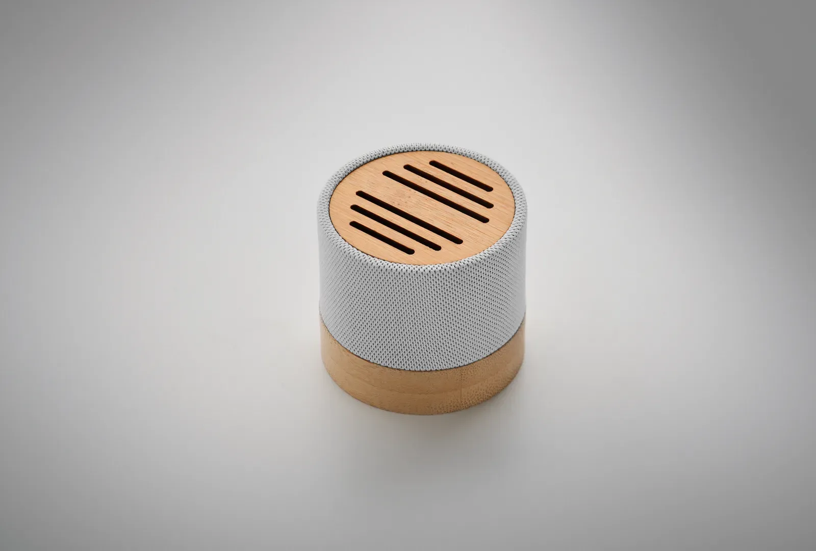 Bool 5.0 Wireless Speaker – RPET Casing with Bamboo Detail — White