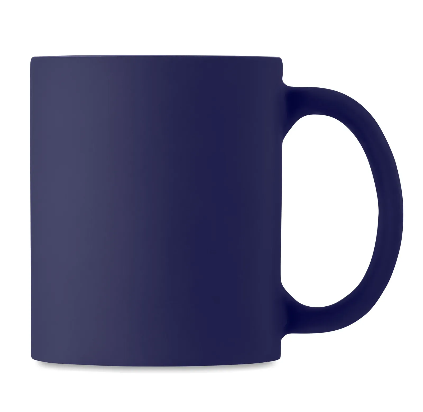 Dublin Colour – Classic Cylindrical Matt Ceramic Mug of Mug; With a Special Coating for Laser Engraving — French Navy