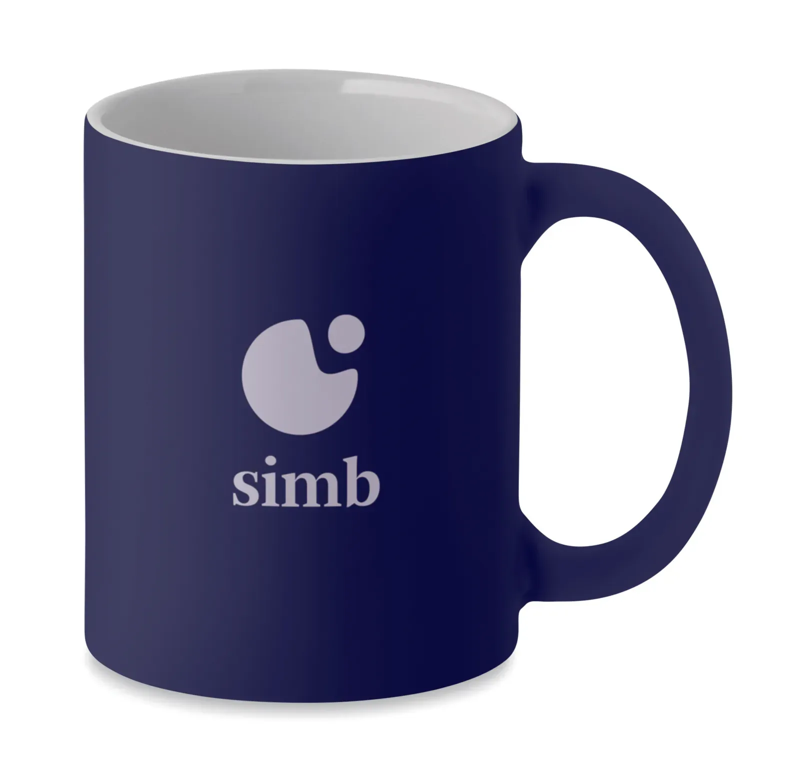Dublin Colour – Classic Cylindrical Matt Ceramic Mug of Mug; With a Special Coating for Laser Engraving — French Navy