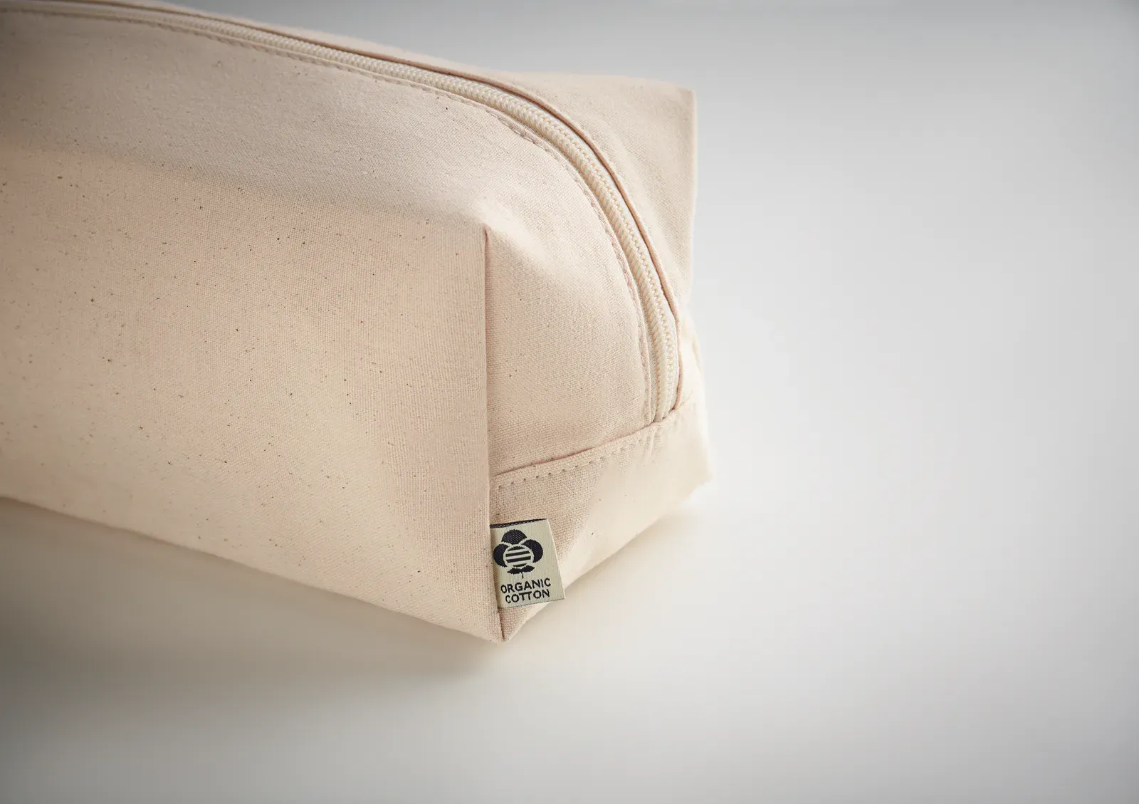 Bia Hemp Cosmetic Bag Double Zip 200GSM — Beige