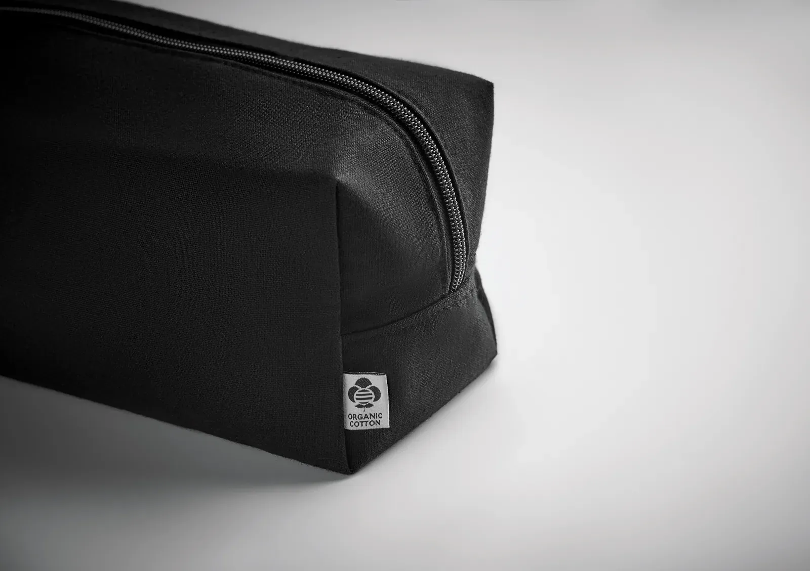 Bia Hemp Cosmetic Bag Double Zip 200GSM — Black