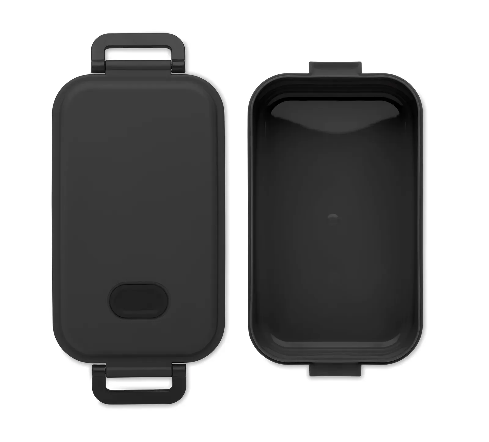 Indus – PP Lunch Box with Airtight Lid, Silicone Valve and Two Side Buckles — Black