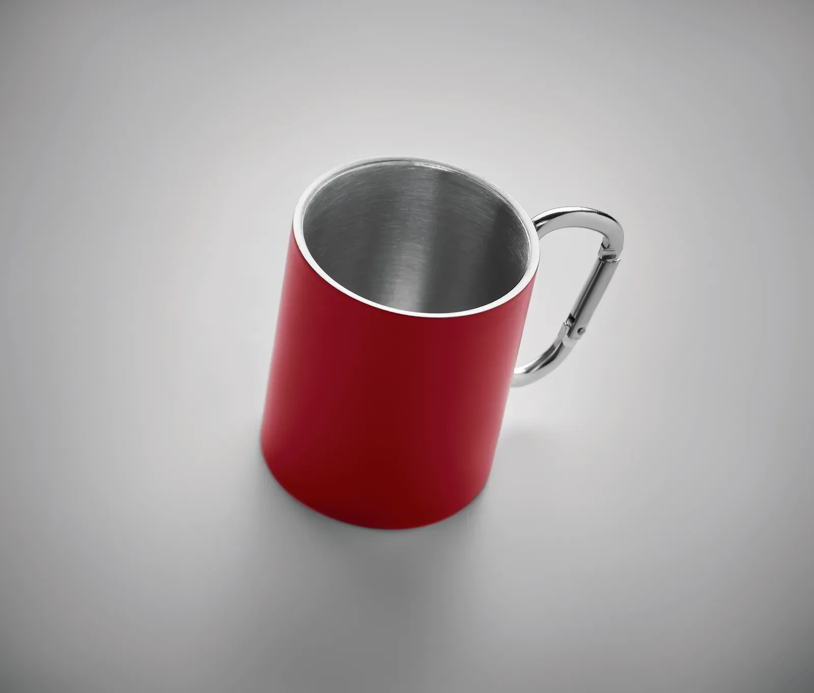 Trumba – Double Wall Metal Mug — Red