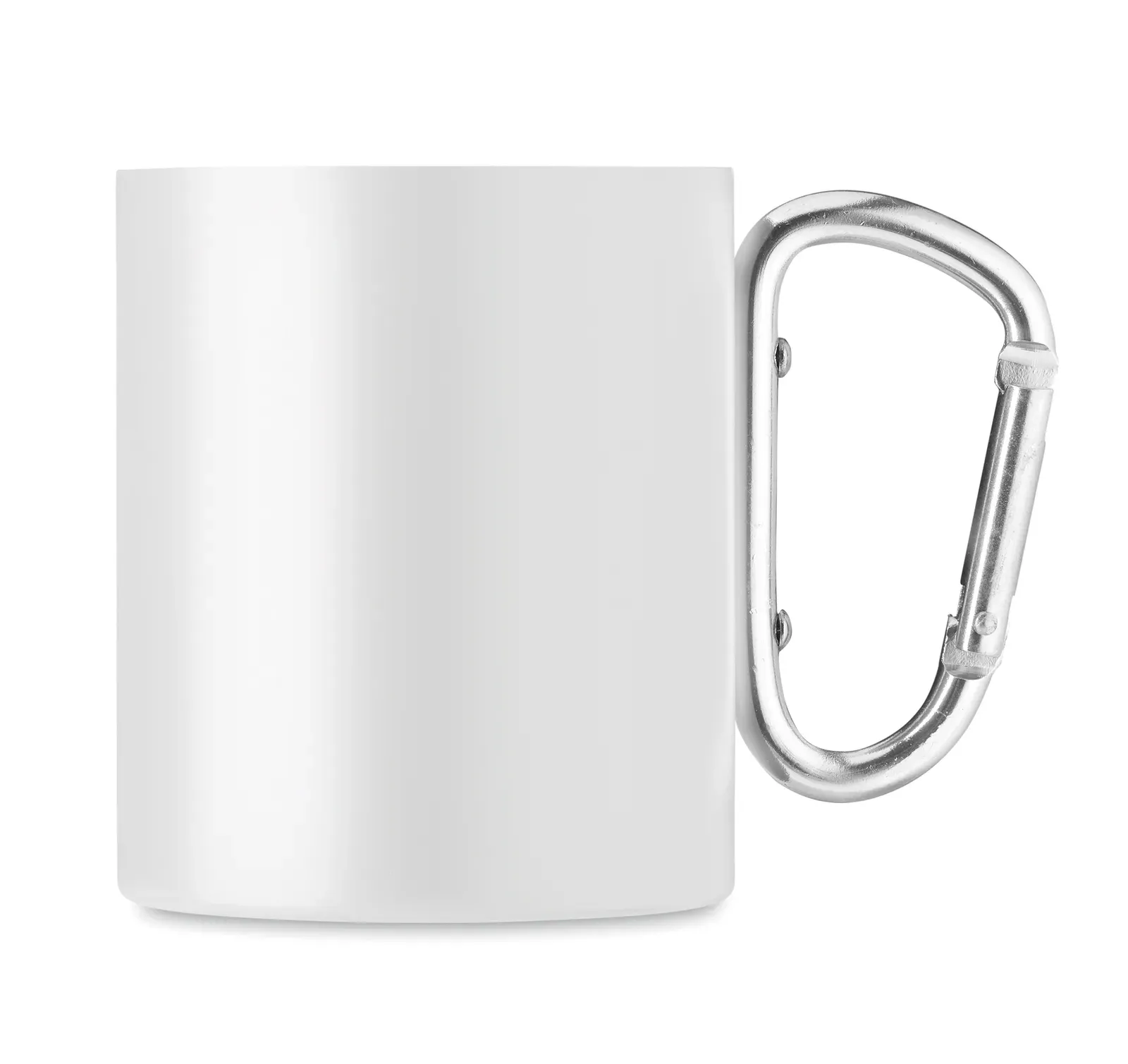 Trumba – Double Wall Metal Mug — White