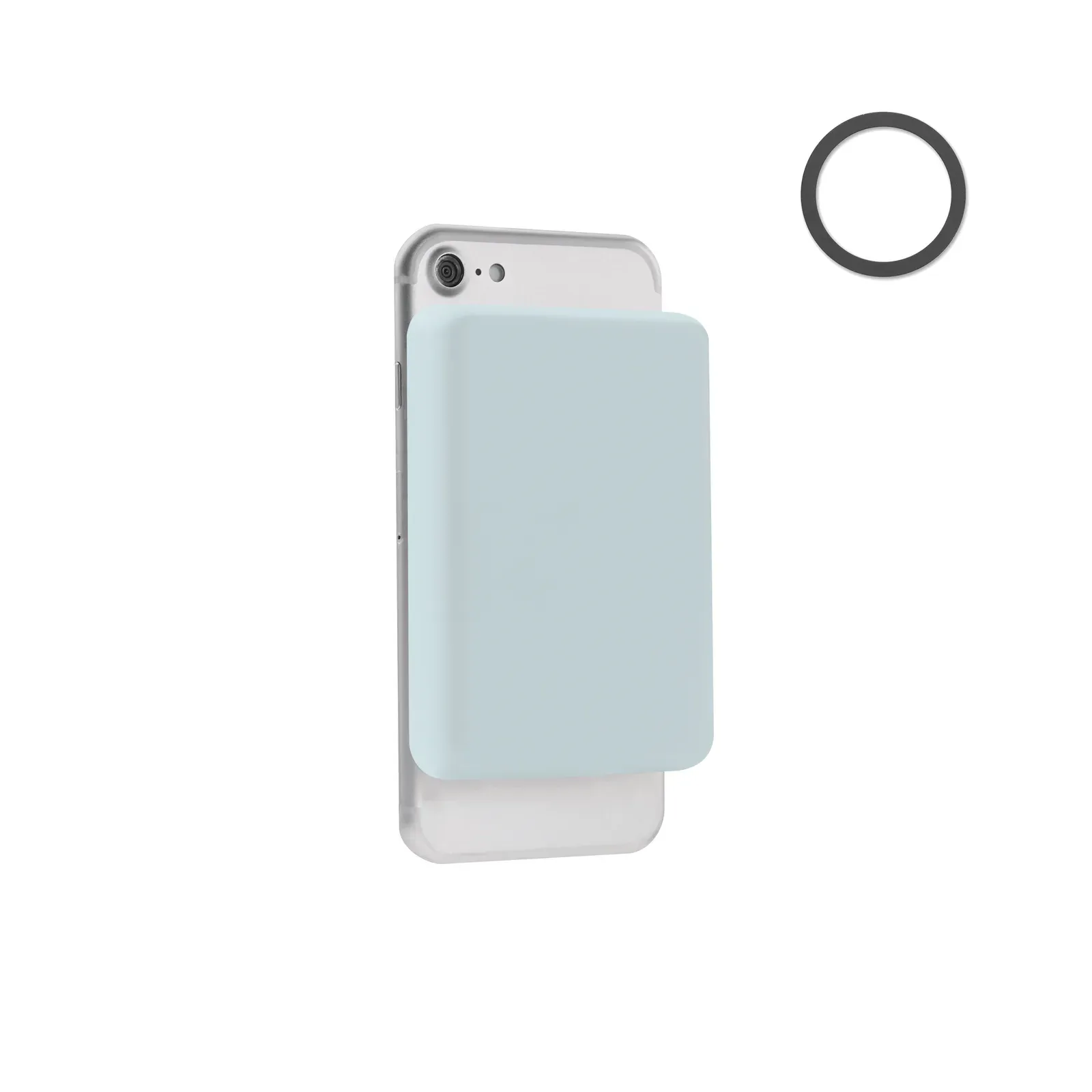 Doubletic Magnetic Wireless Charger & 5000mAh Power Bank — Baby Blue