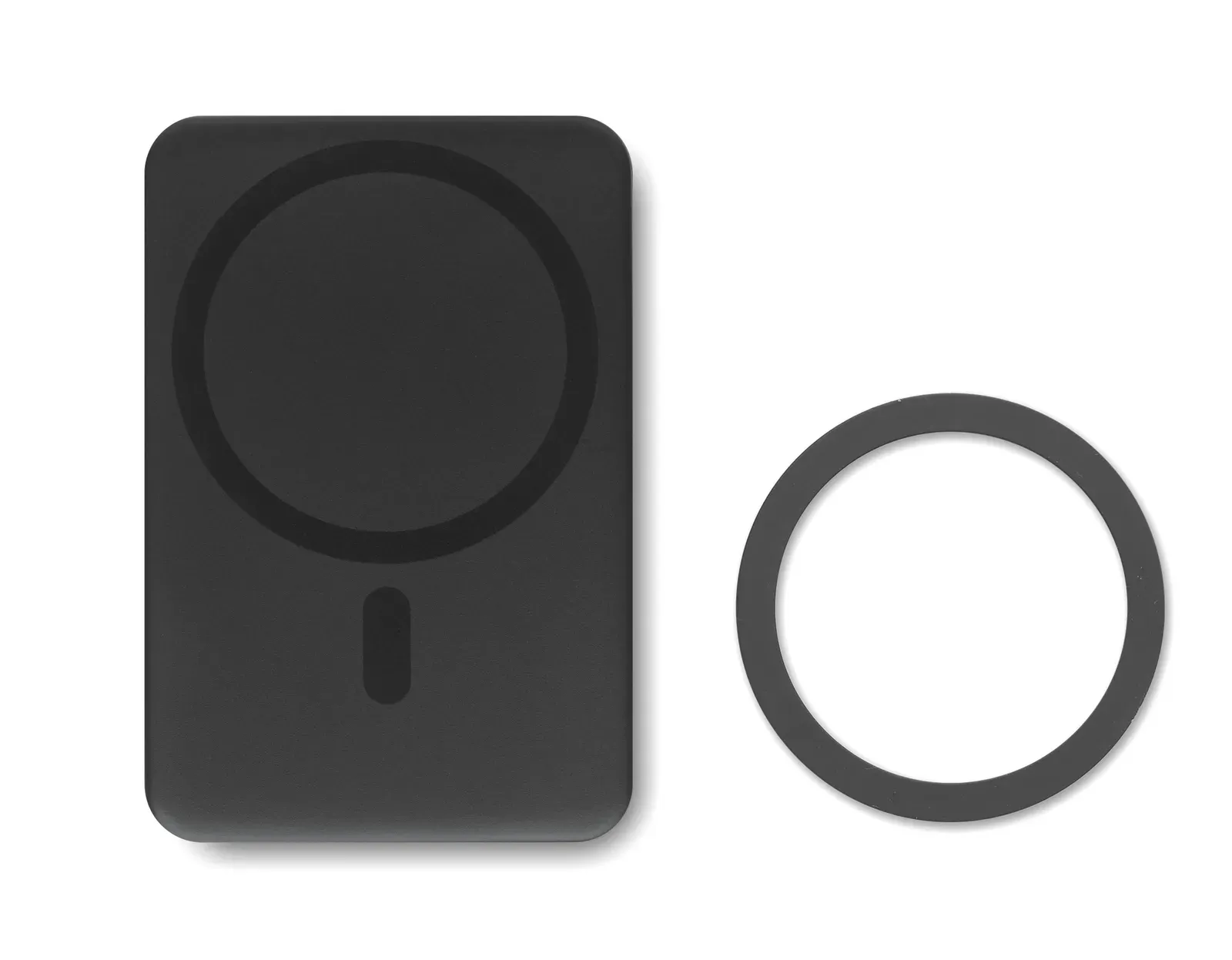 Doubletic Magnetic Wireless Charger & 5000mAh Power Bank — Black