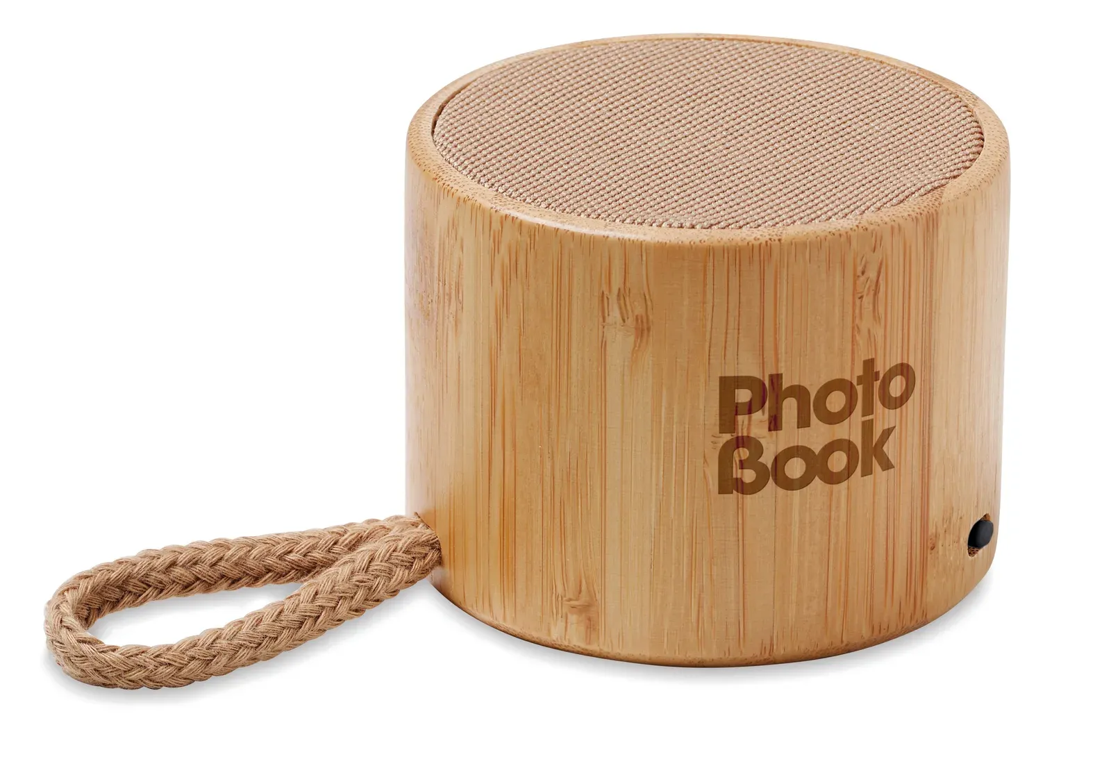 Cool 5.1 Wireless Speaker – Bamboo Casing with Cotton Top & Hanging Loop — Wood