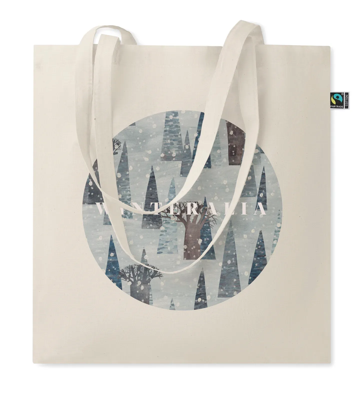 Cotton Shopping Bag Osole+ with Long Handles 38X42 cm MO6900 — Beige