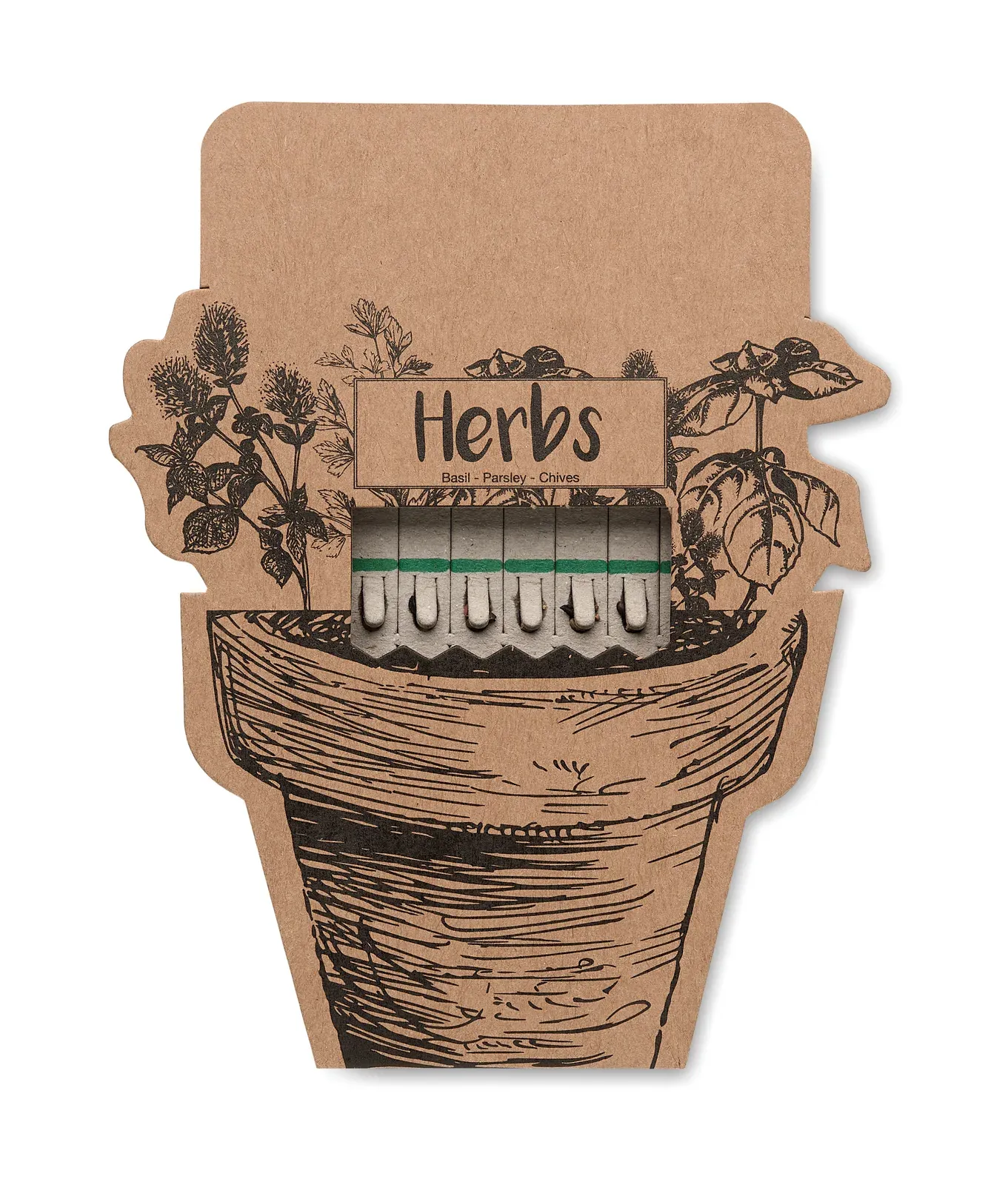 Leyti Basil Seed Growing Bag with Compost — Beige