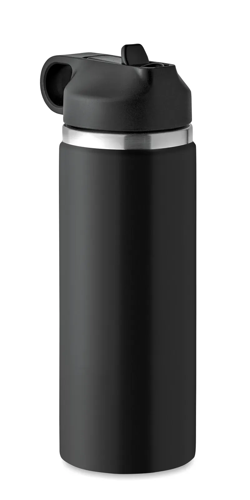 Ivalo – Double Wall Recycled Stainless Steel (90% Recycled Stainless and 10% Stainless Steel) Insulated Vacuum Bottle — Black