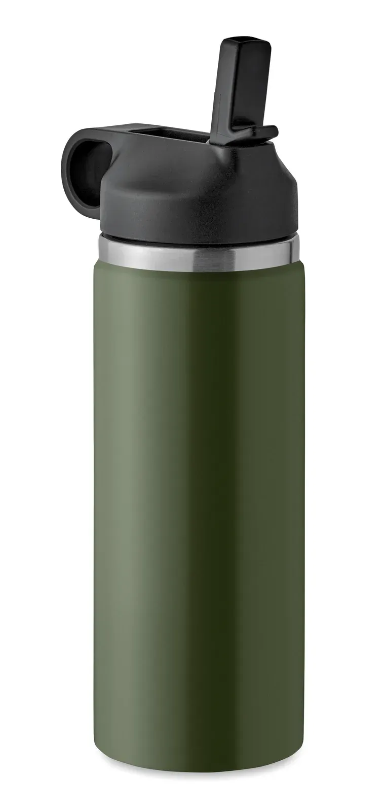 Ivalo – Double Wall Recycled Stainless Steel (90% Recycled Stainless and 10% Stainless Steel) Insulated Vacuum Bottle — Dark Green