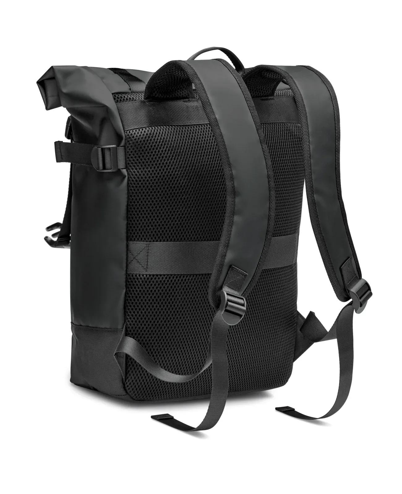 Backpack Jaya Bag with Zippered Pocket 29X13X37 cm MO6939 Backpack — Black