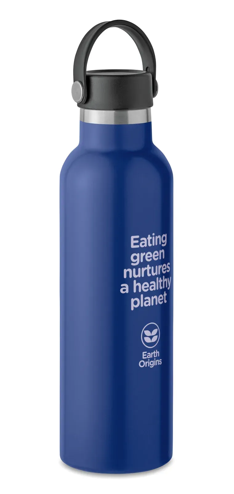 Boali – Double Wall Recycled Stainless Steel (90% Recycled Stainless and 10% Stainless Steel) Insulated Vacuum Bottle — Blue
