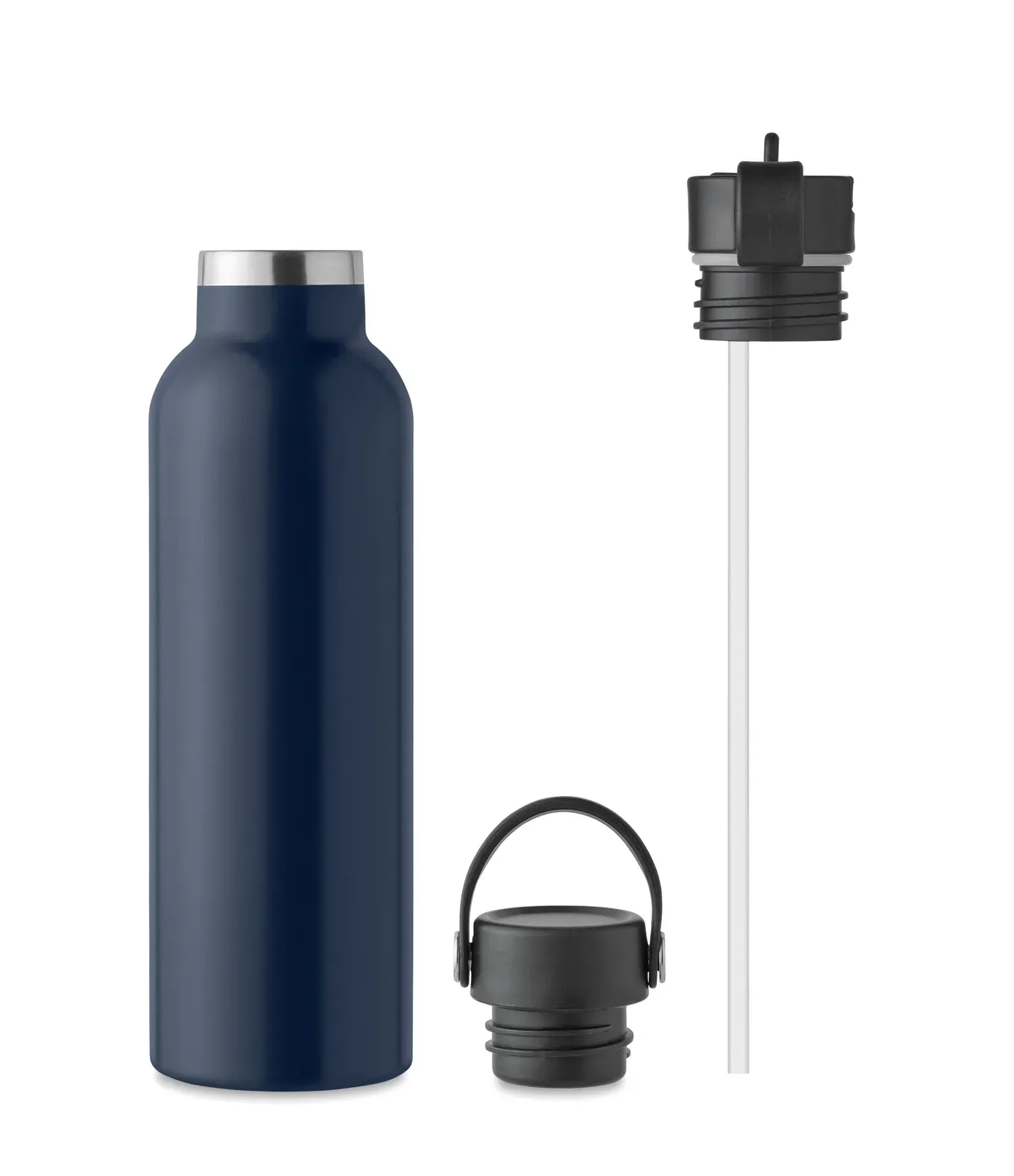 Boali – Double Wall Recycled Stainless Steel (90% Recycled Stainless and 10% Stainless Steel) Insulated Vacuum Bottle — French Navy