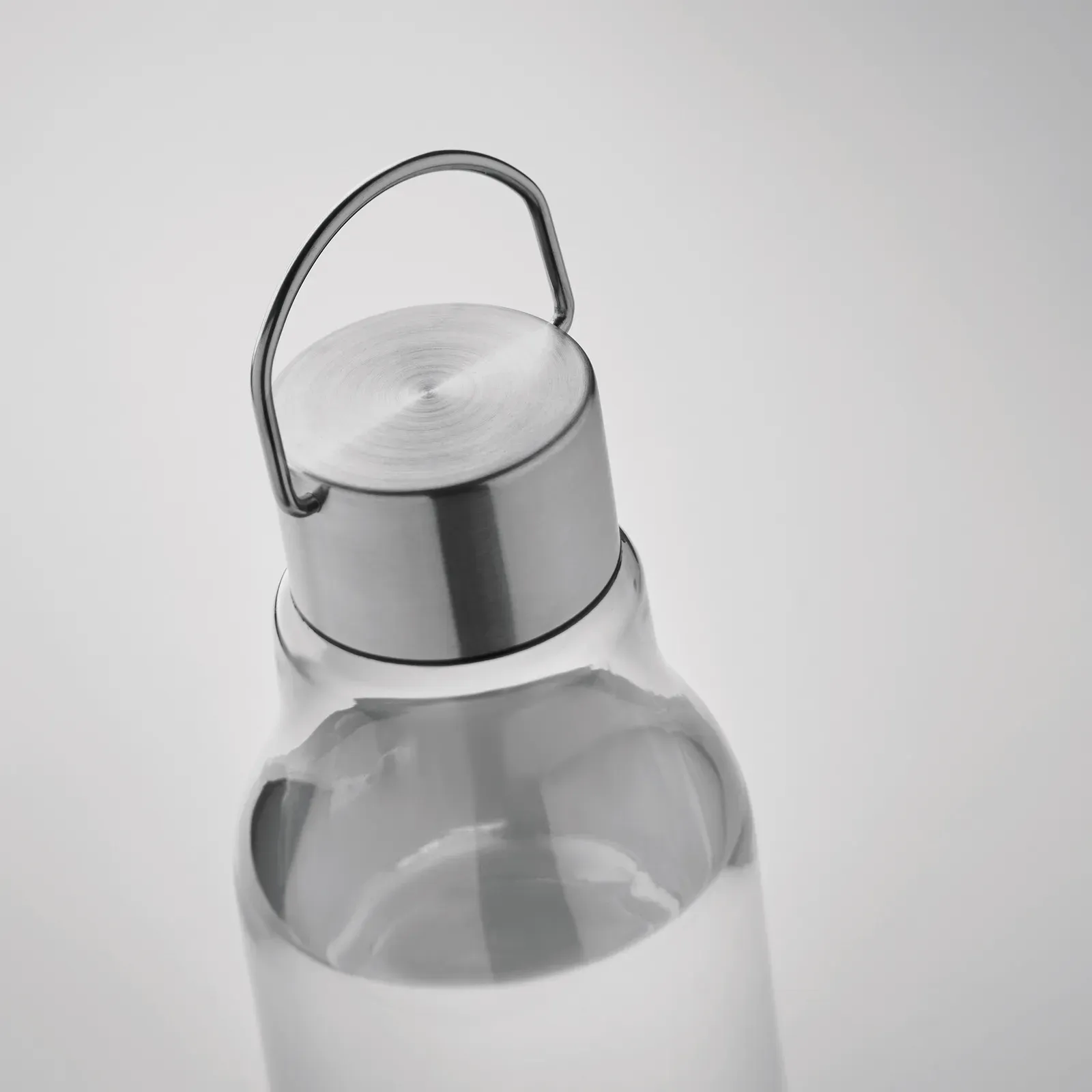 Sounbo – Drinking Bottle in Tritan Renew™ which is BPA Free with Stainless Steel Handle Lid — Transparent