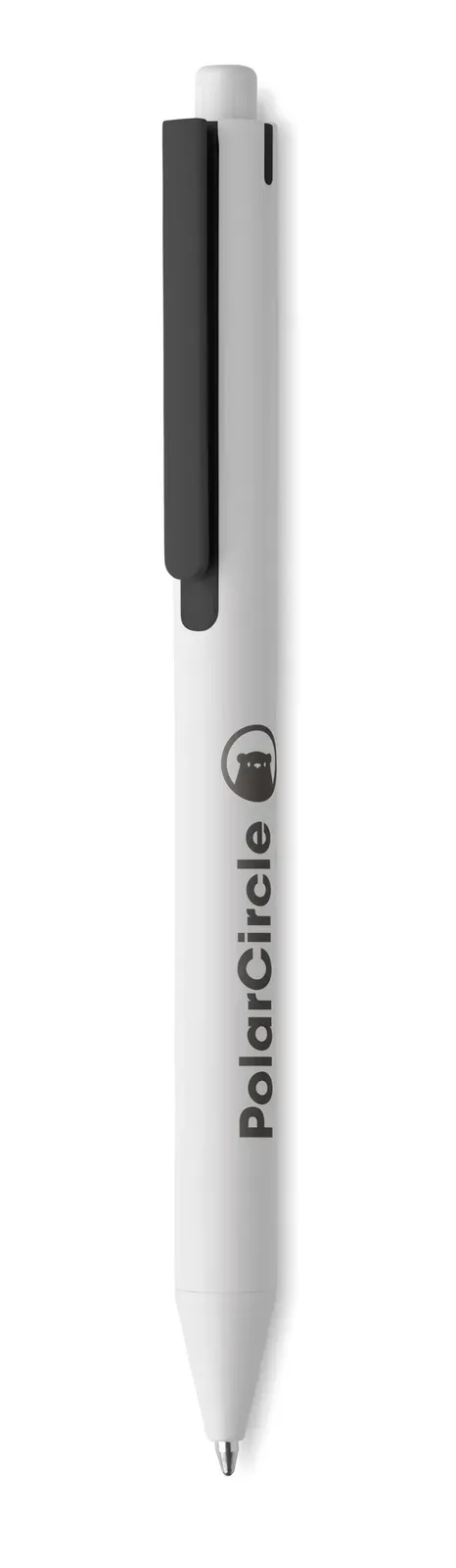 Side Recycled ABS Push Button Pen — Black