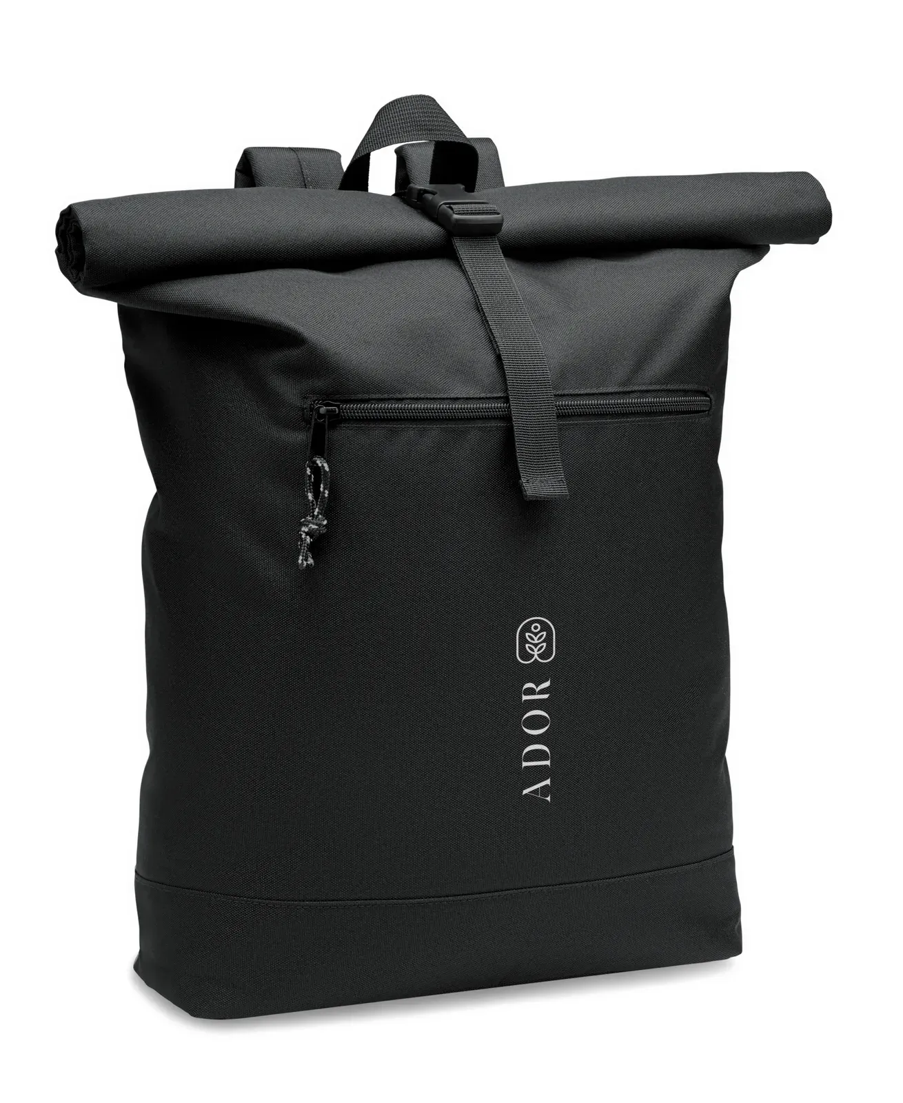 RPET Backpack Napa with Zippered Pocket 32X13X61 cm MO6998 Backpack — Black
