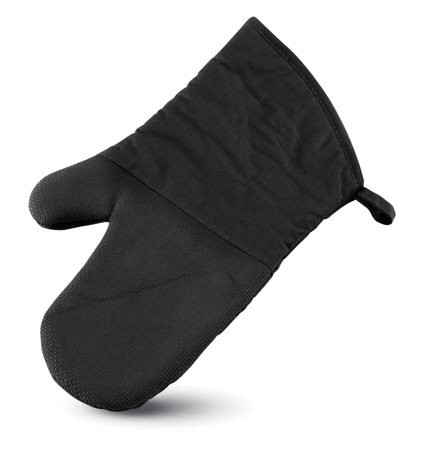 Neokit – Kitchen Oven Glove in Cotton Material with One Side Rubber Material — Black
