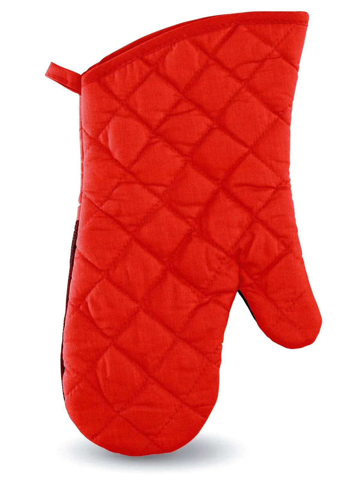 Neokit – Kitchen Oven Glove in Cotton Material with One Side Rubber Material — Red