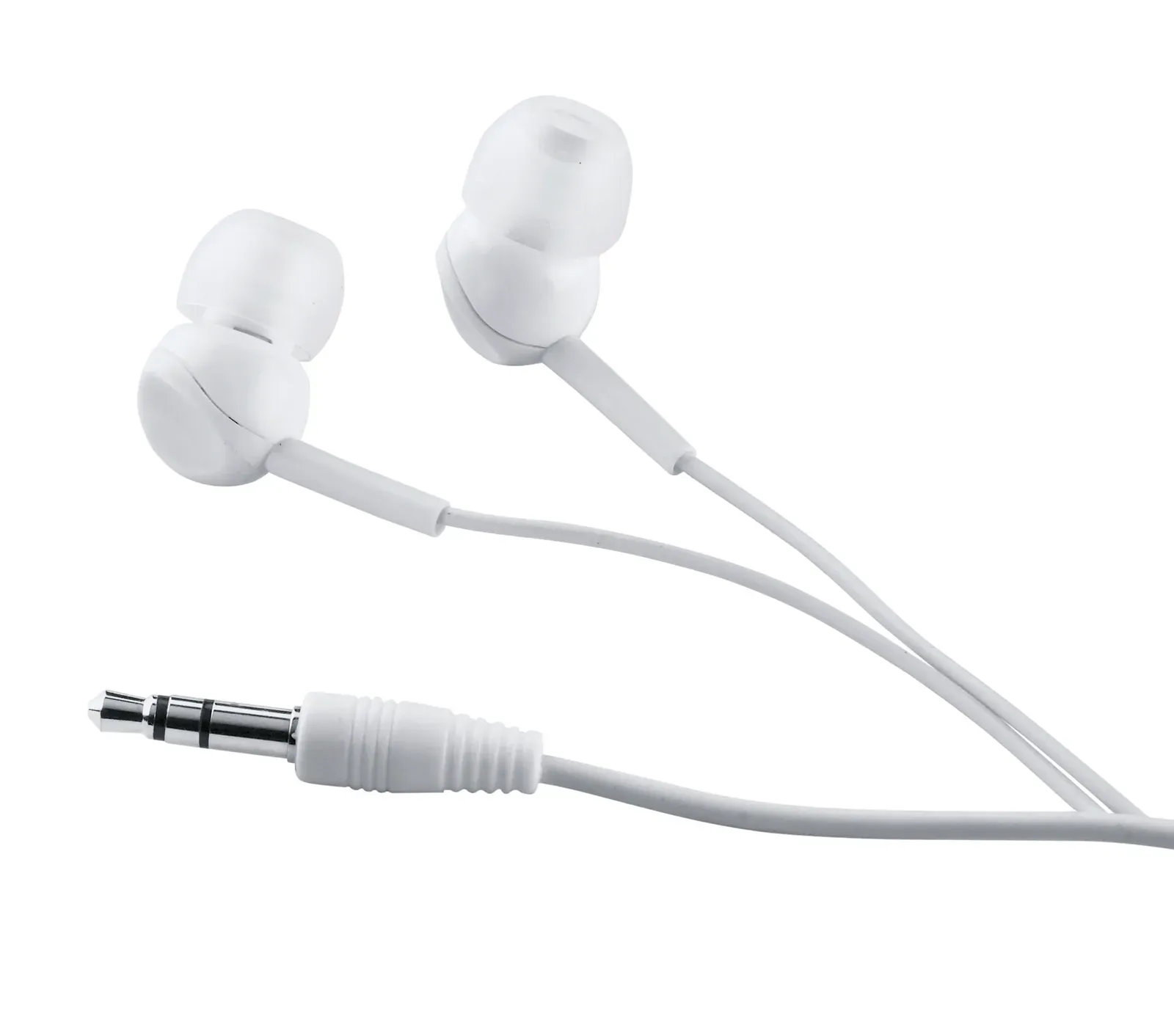 Musisoft Silicone-Covered Earphones – Noise-Insulating Design — White