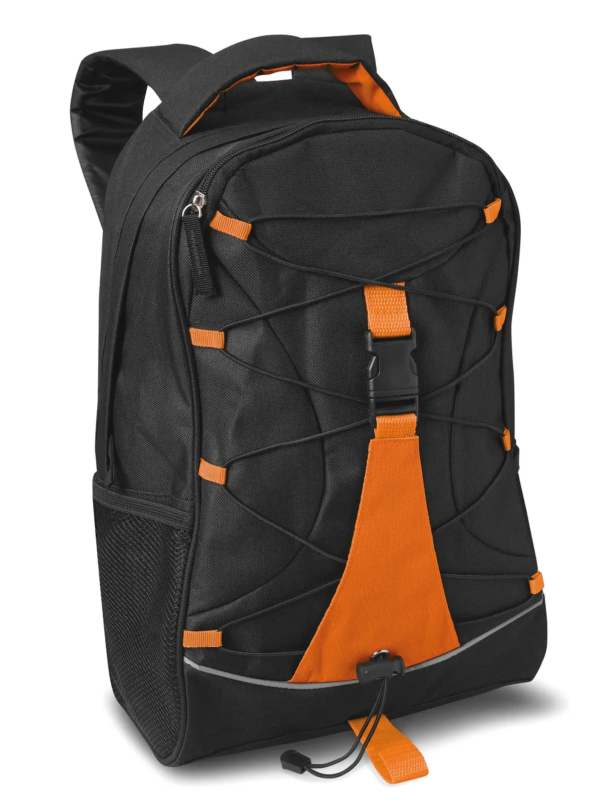 RPET Backpack Monte Lema with Zippered Pocket 30X14X45 cm MO7558 — Orange
