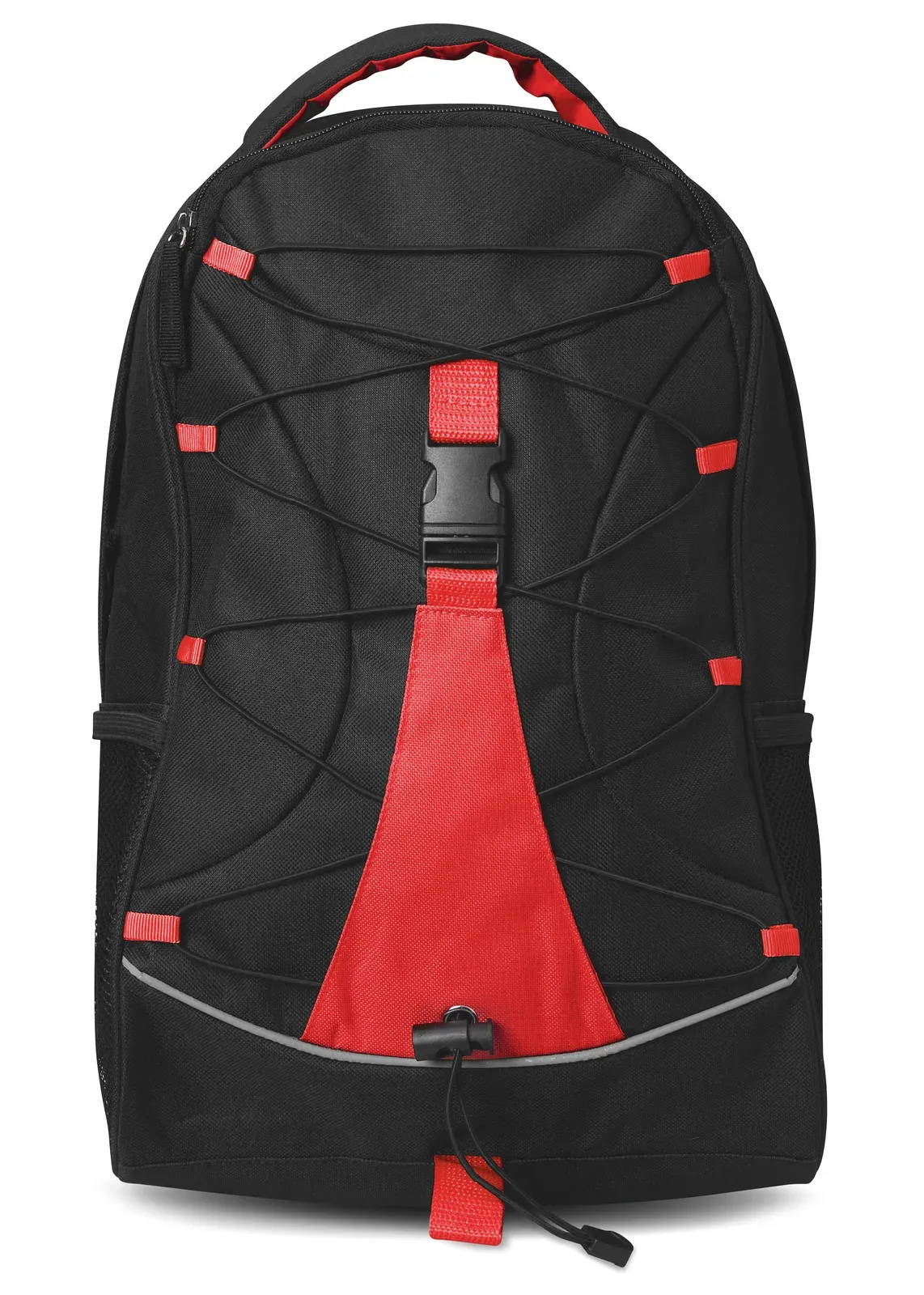 RPET Backpack Monte Lema with Zippered Pocket 30X14X45 cm MO7558 — Red