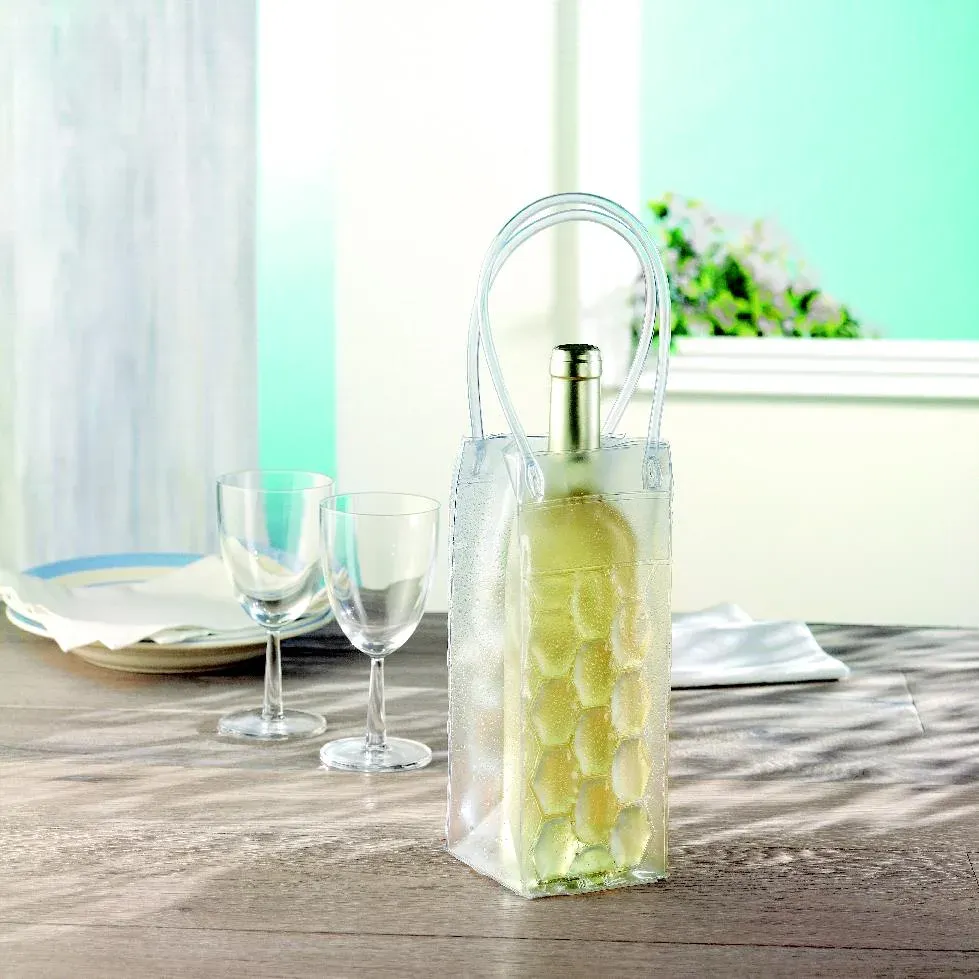 Bacool – Cooler Bag in Transparent PVC for One Bottle — Transparent