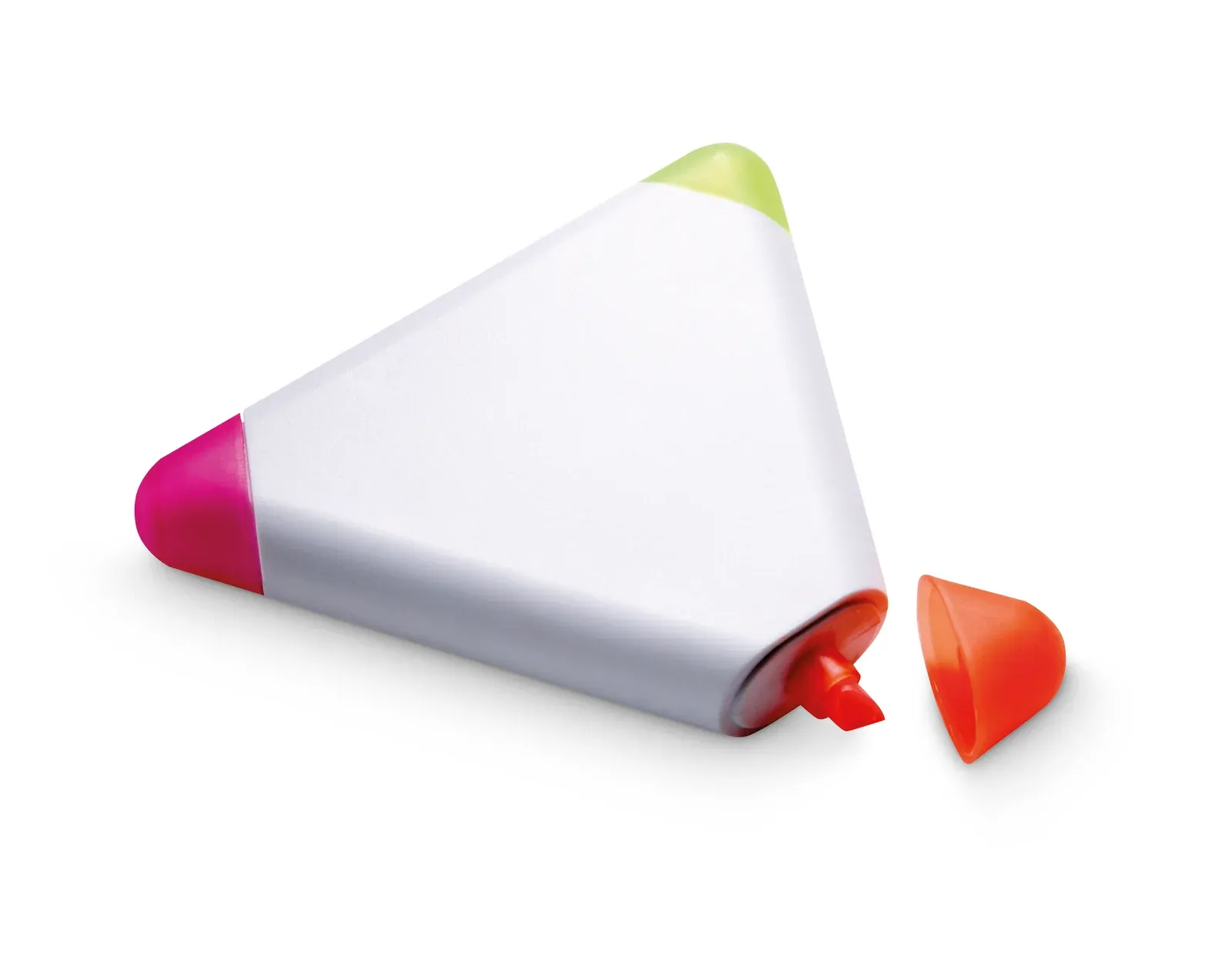 Triangulo Triangular-Shaped Highlighter — White