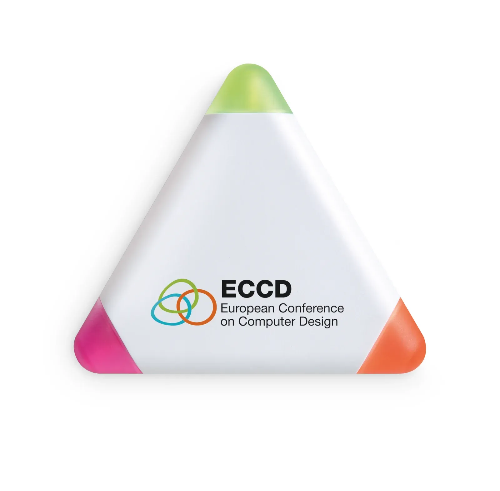 Triangulo Triangular-Shaped Highlighter — White