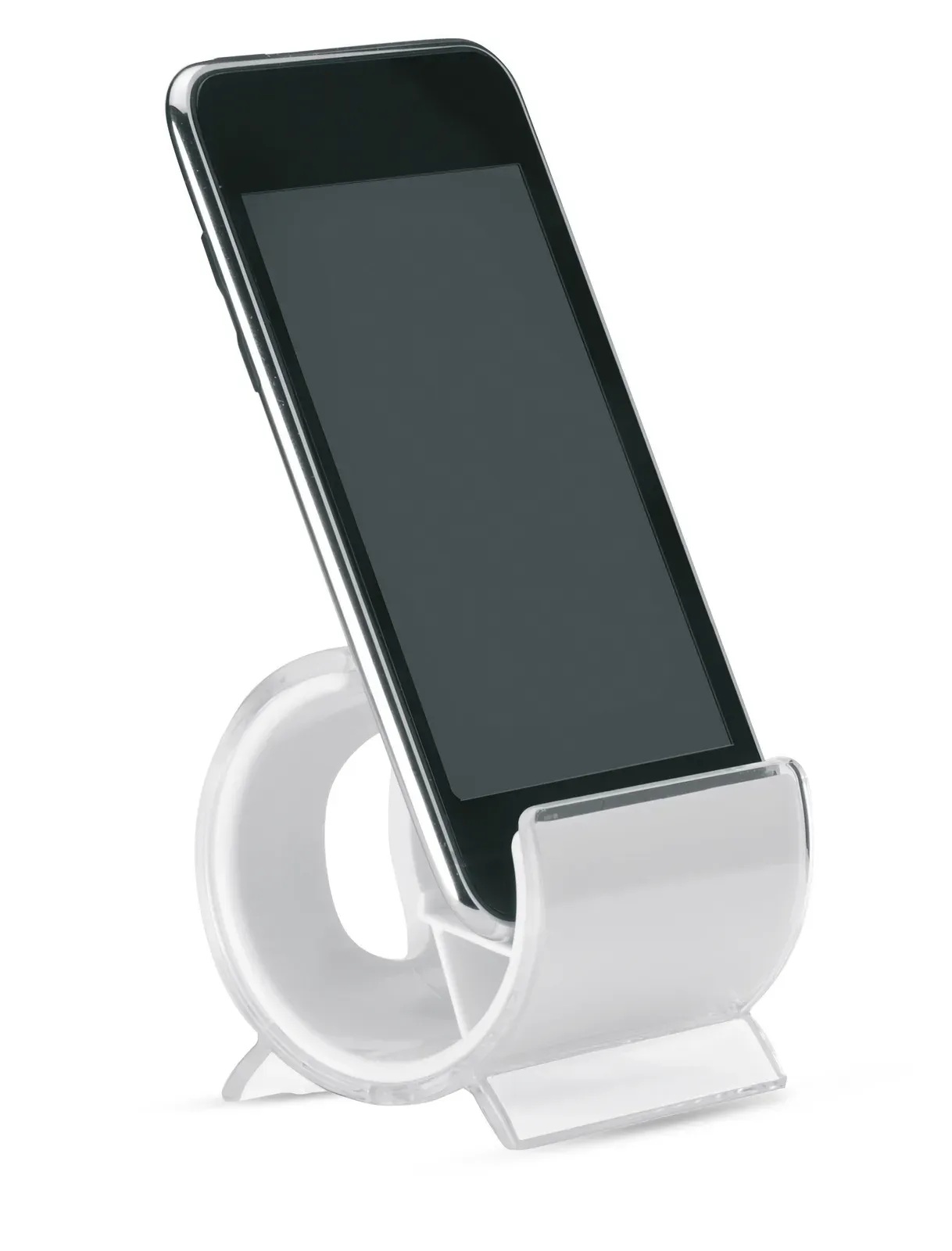Standix Mobile Phone Stand – Transparent Cover — White