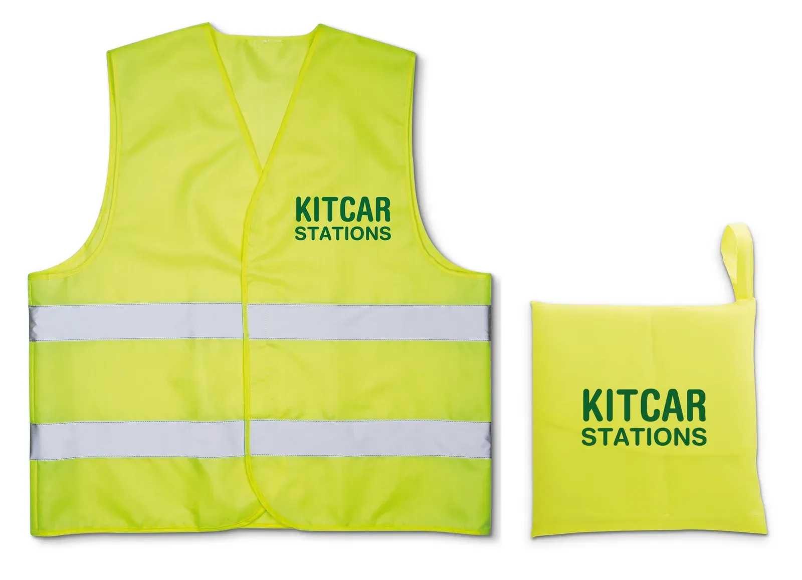 Visible – Safety Waistcoat Made in 100% Knitted Polyester — Yellow