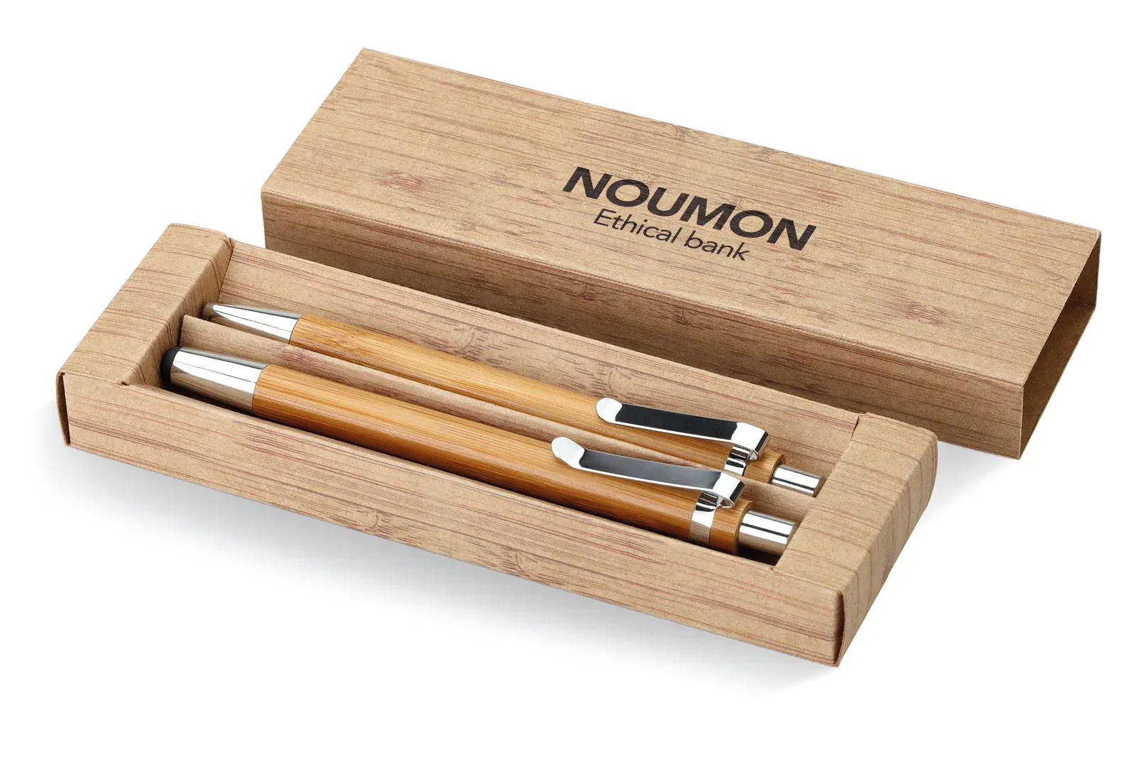 Bambooset Bamboo Pen & Mechanical Pencil Set — Wood