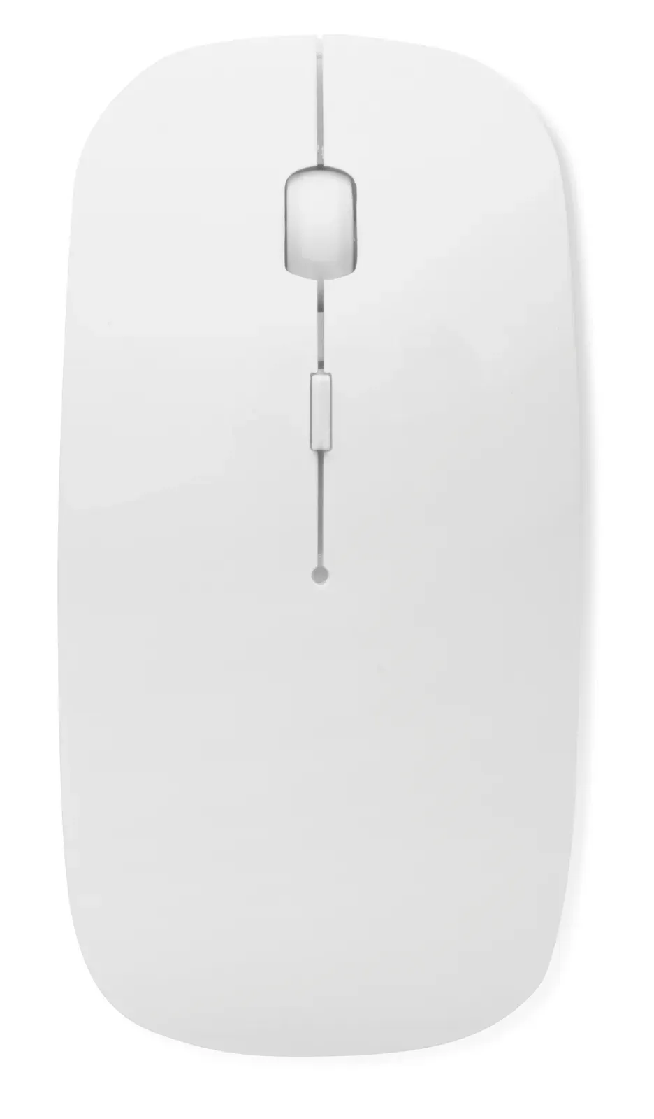 Curvy Recycled ABS Wireless Optical Mouse — White