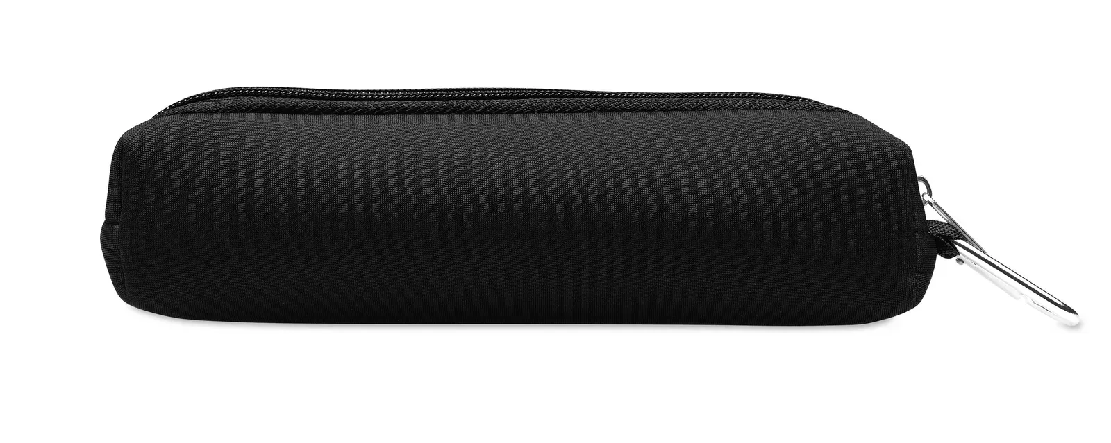Iris Zippered Pencil Case — Black