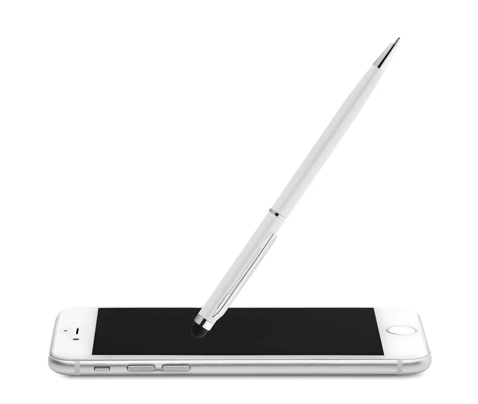 Neilo Touch Recycled Aluminium Twist Pen – Stylus & Chrome Clip
