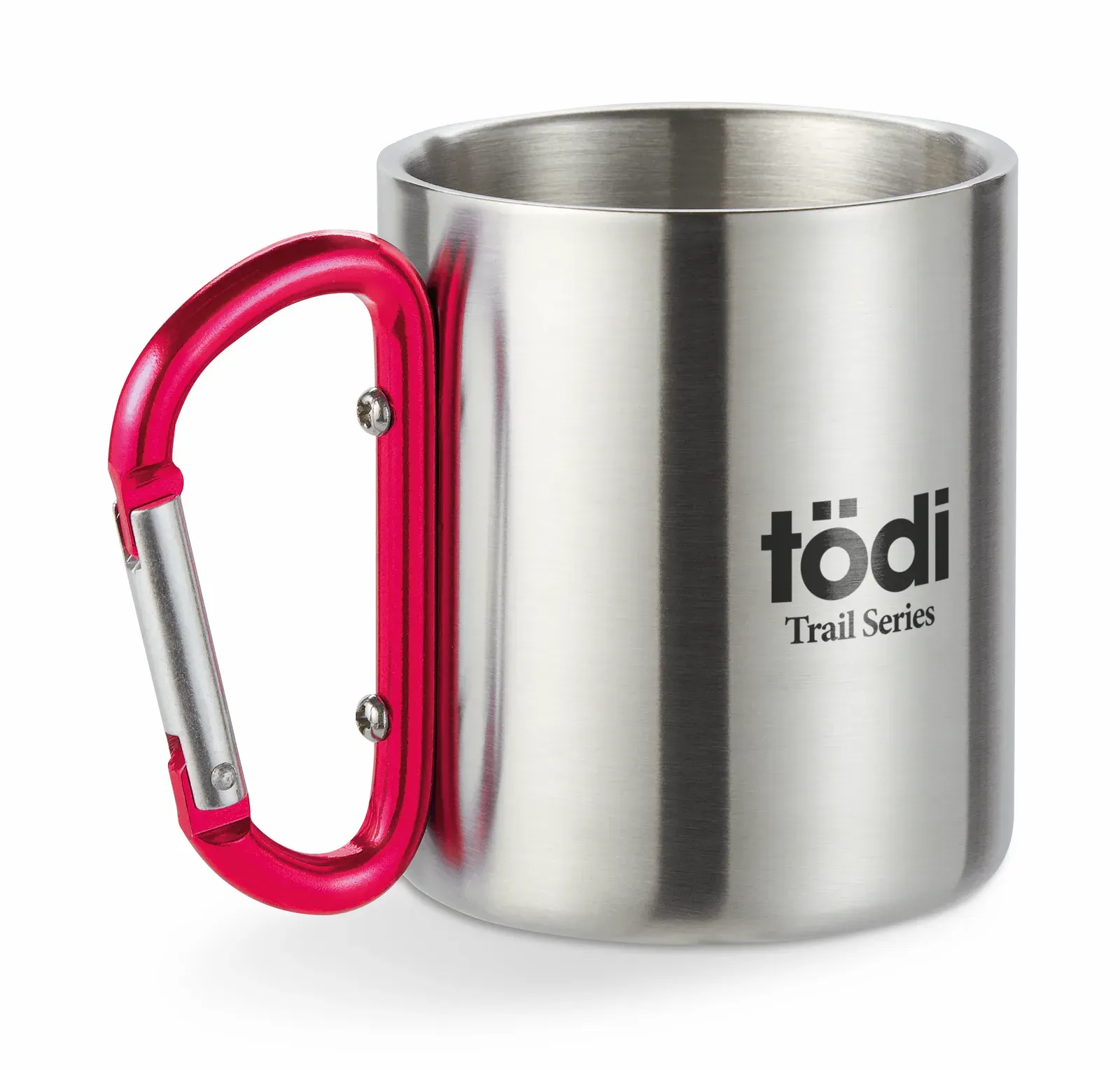 Trumbo – Metal Mug & Carabiner Handle — Red