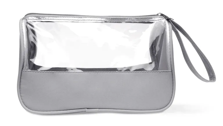 Plas Microfiber PVC Cosmetic Bag Wrist Handle