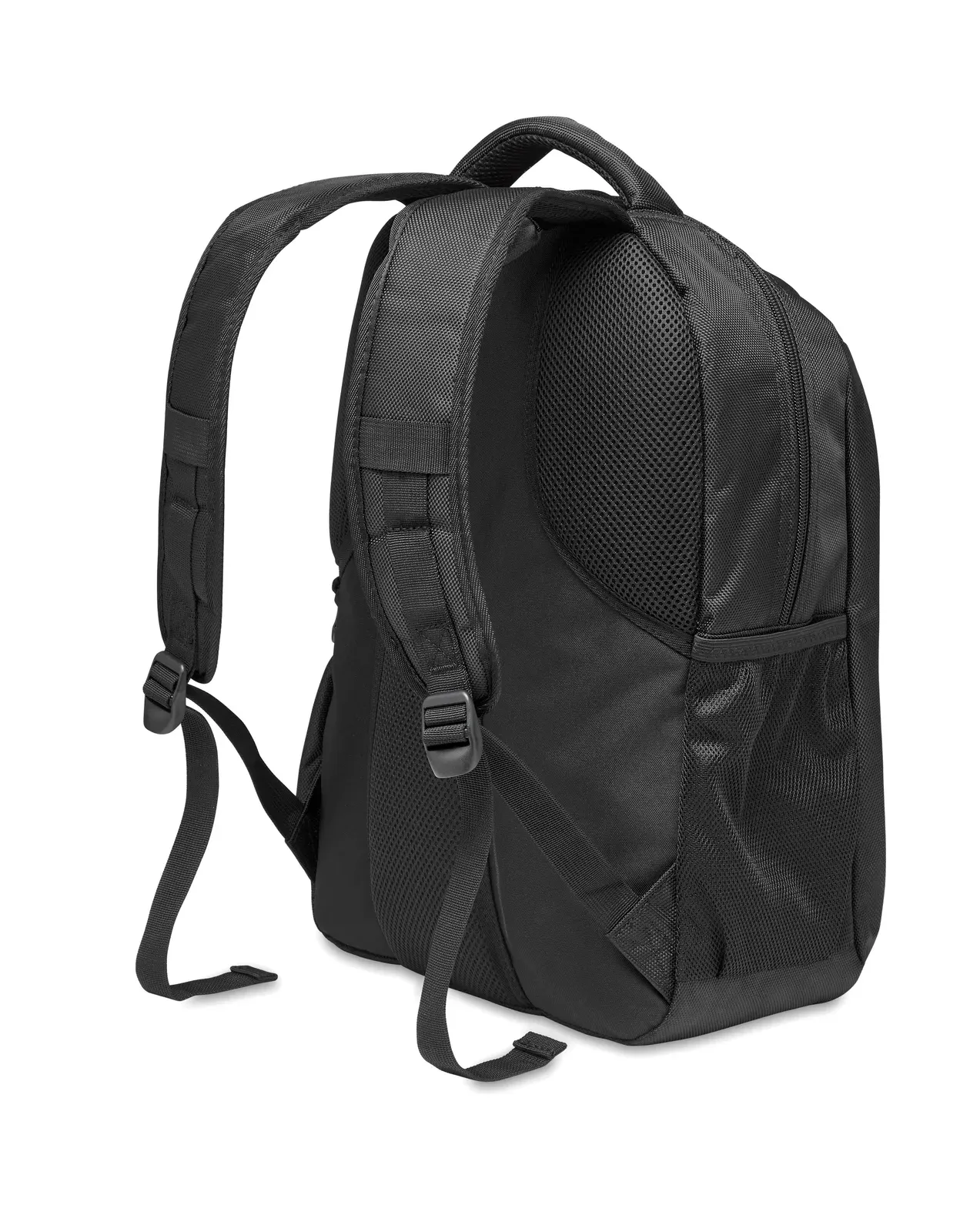 Polyester Laptop Backpack Macau with 15 Inch Fit 33X14.5X46 cm — Black