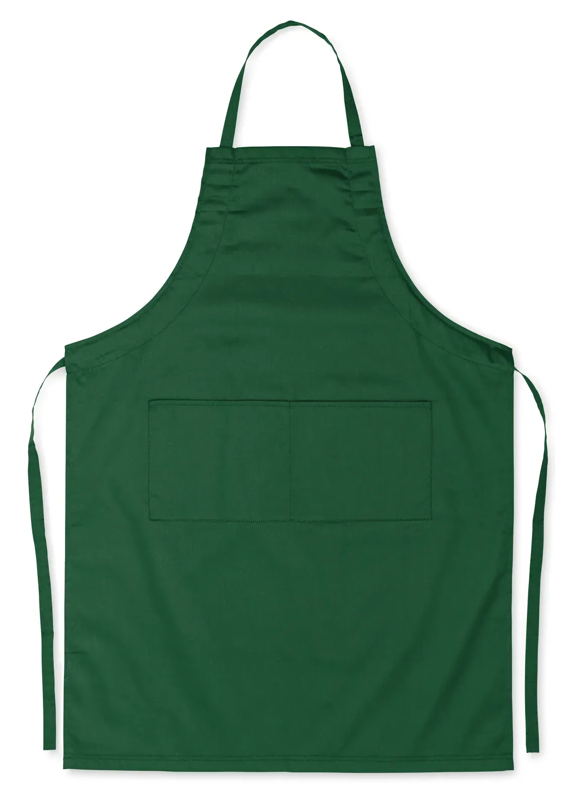 Fitted Kitab – Adjustable Kitchen Apron with 2 Front Pockets in Cotton/polyester Blend — Green