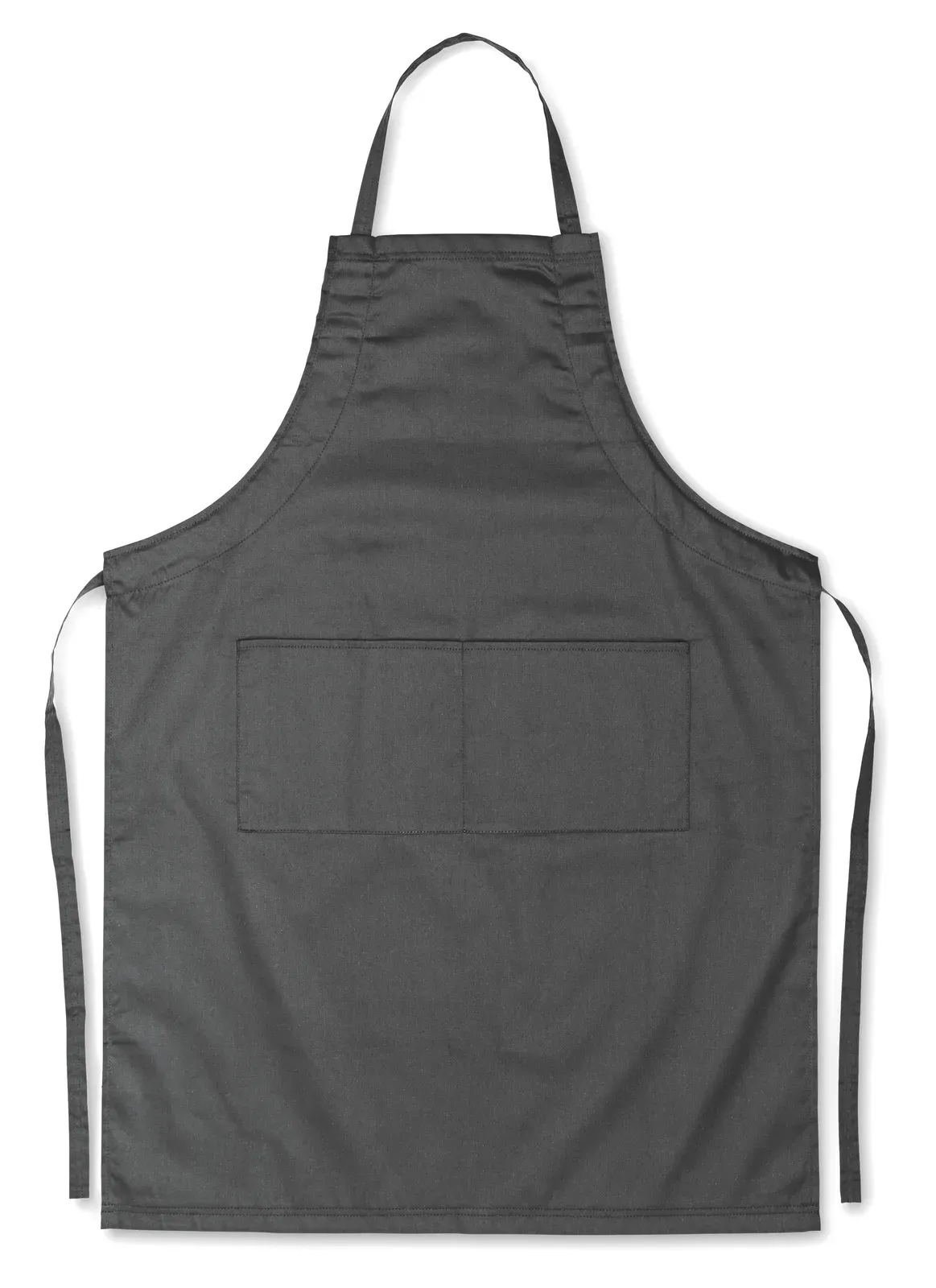 Fitted Kitab – Adjustable Kitchen Apron with 2 Front Pockets in Cotton/polyester Blend — Stone Grey